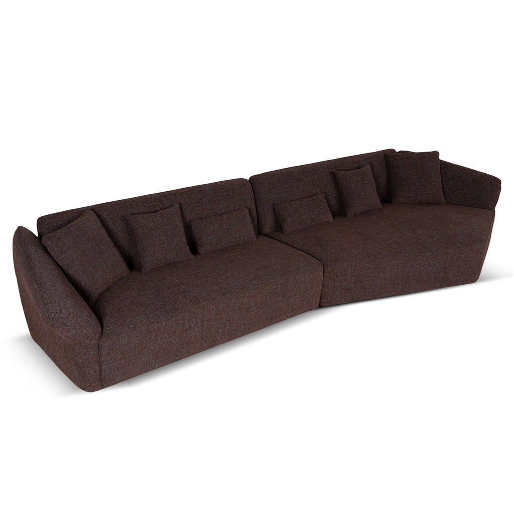 Left Open Sofa - Moss Brown