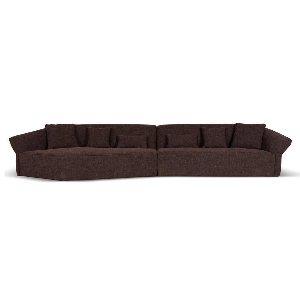 Right Open Sofa - Moss Brown