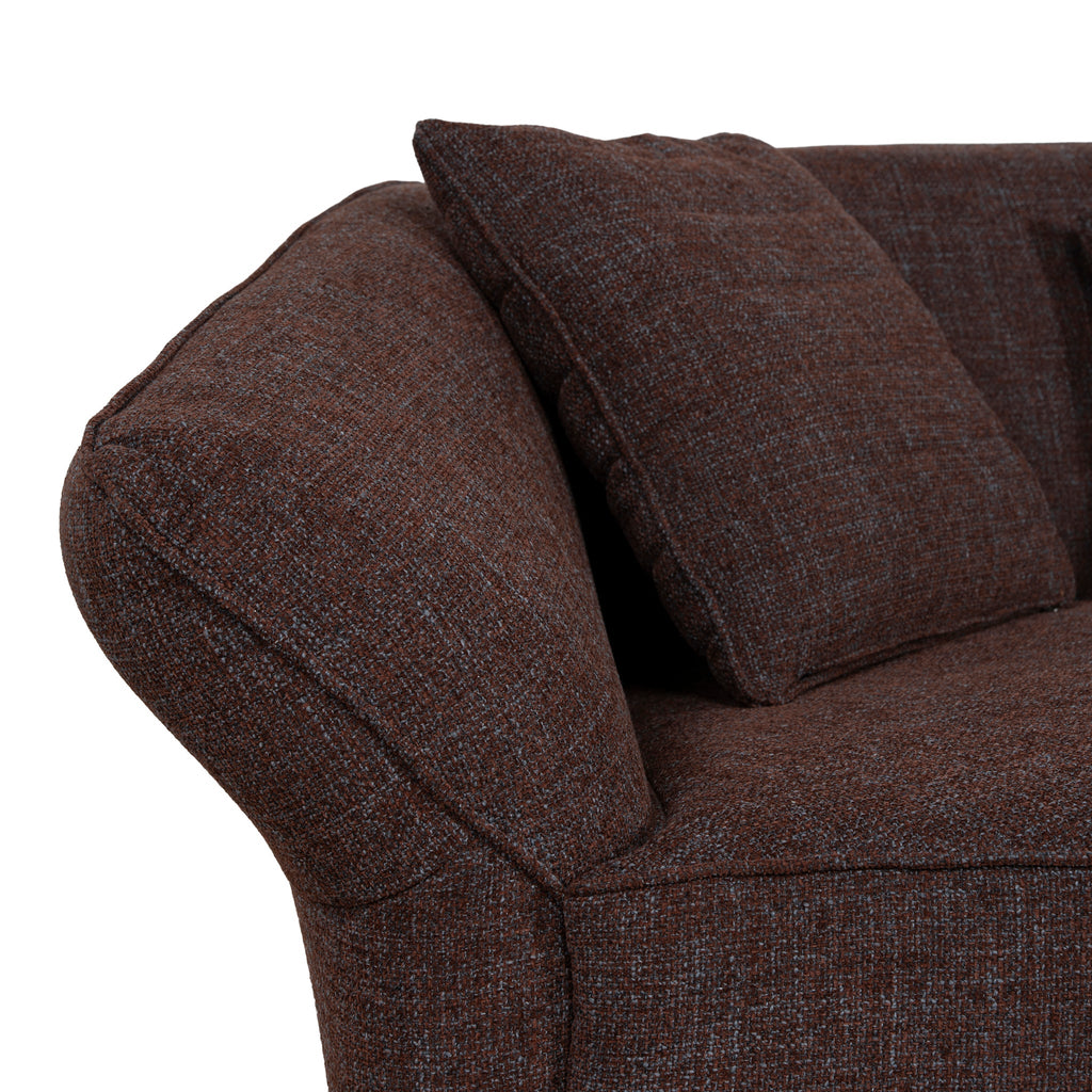 Right Open Sofa - Moss Brown