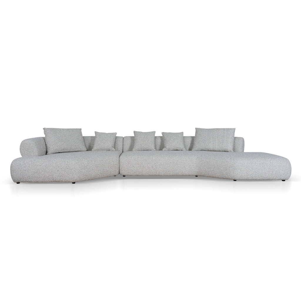Right Chaise Corner Sofa - Noah Silver Lining