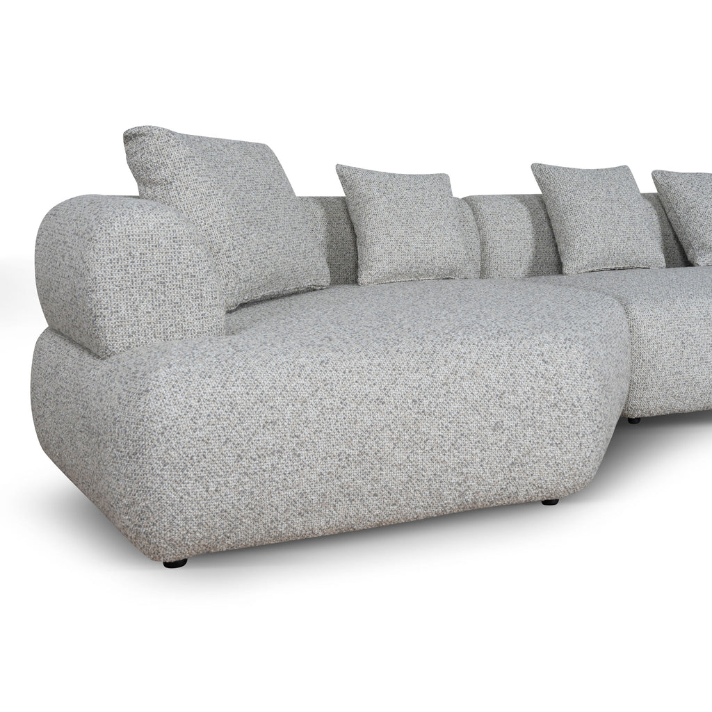 Right Chaise Corner Sofa - Noah Silver Lining