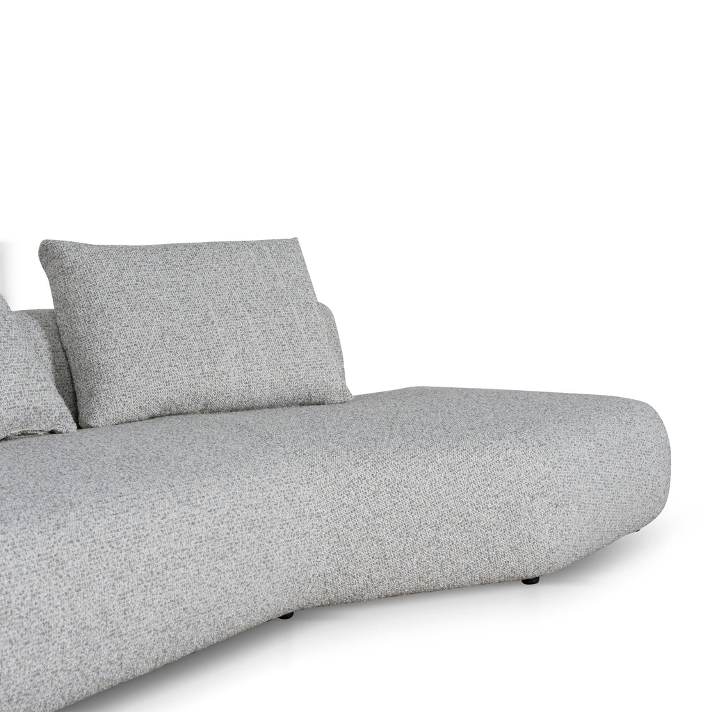 Right Chaise Corner Sofa - Noah Silver Lining