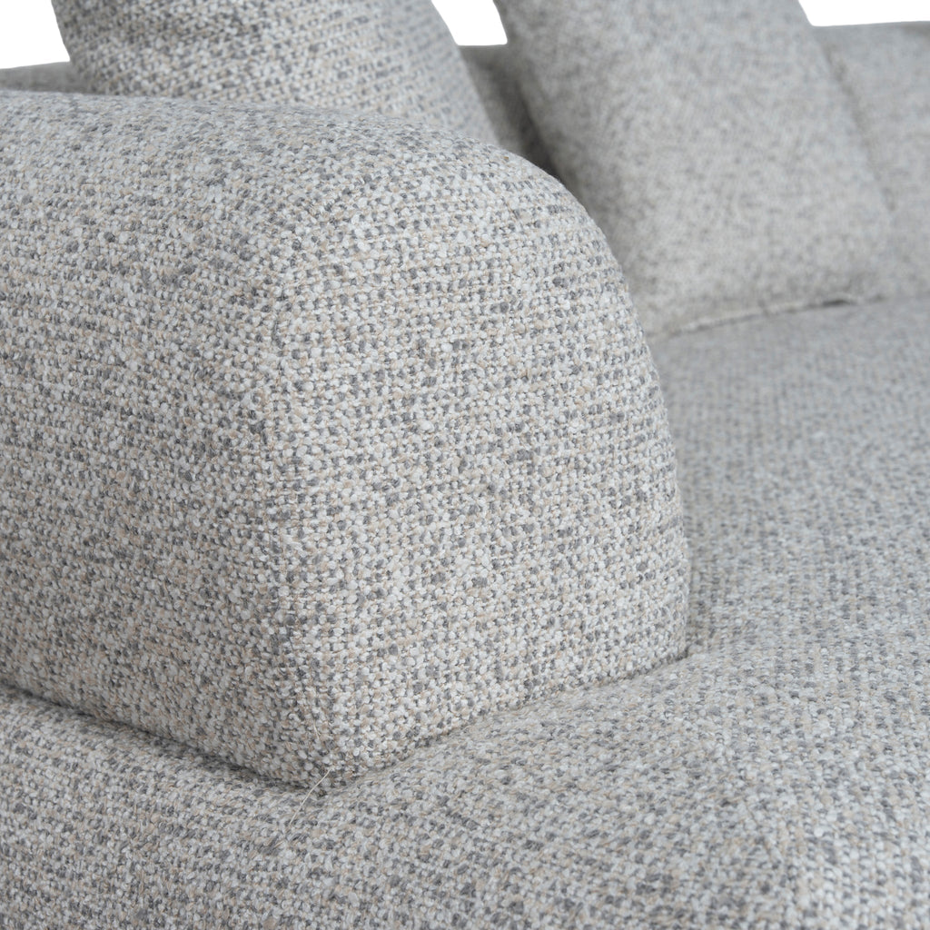 Right Chaise Corner Sofa - Noah Silver Lining