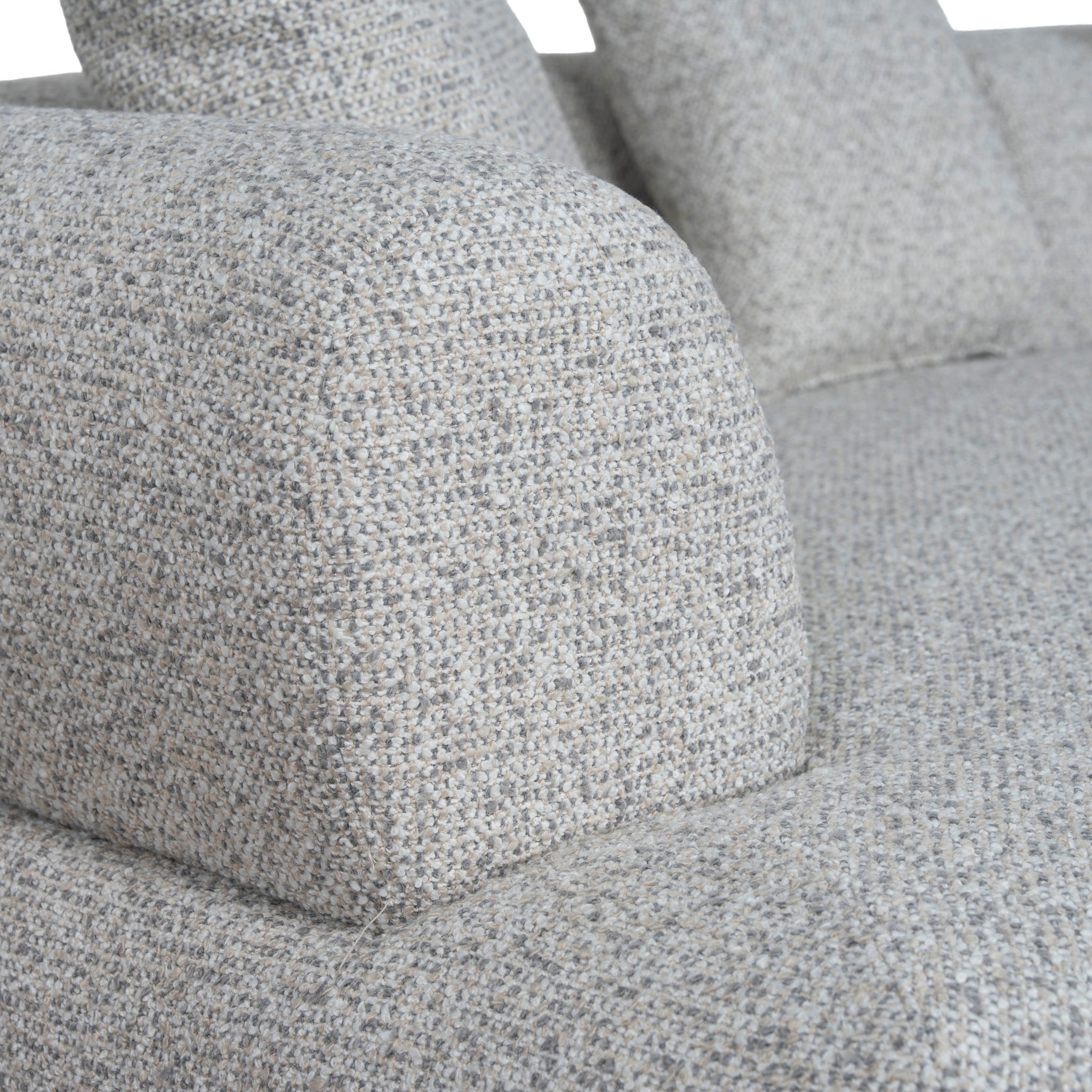 Right Chaise Corner Sofa - Noah Silver Lining