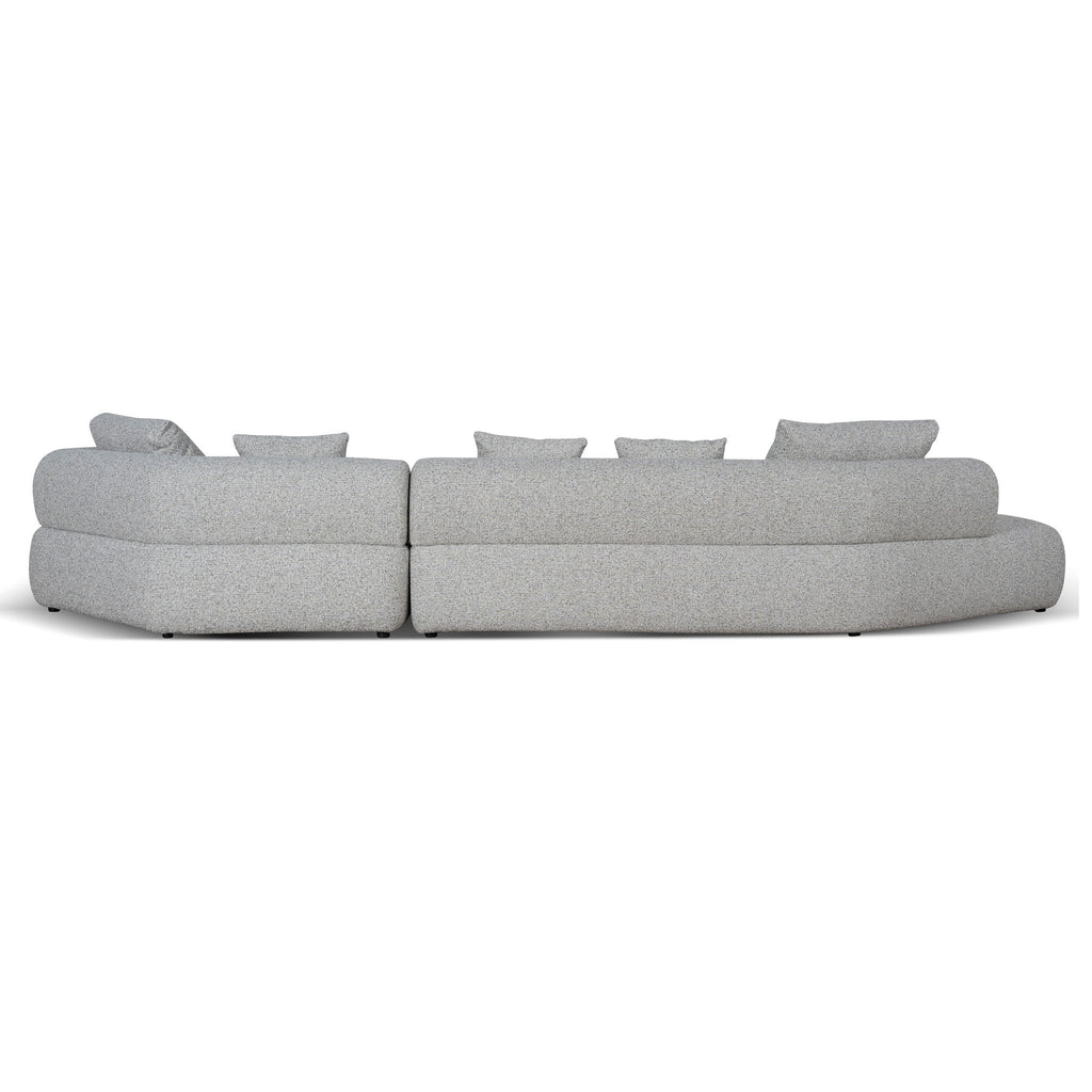 Left Chaise Corner Sofa - Noah Silver Lining