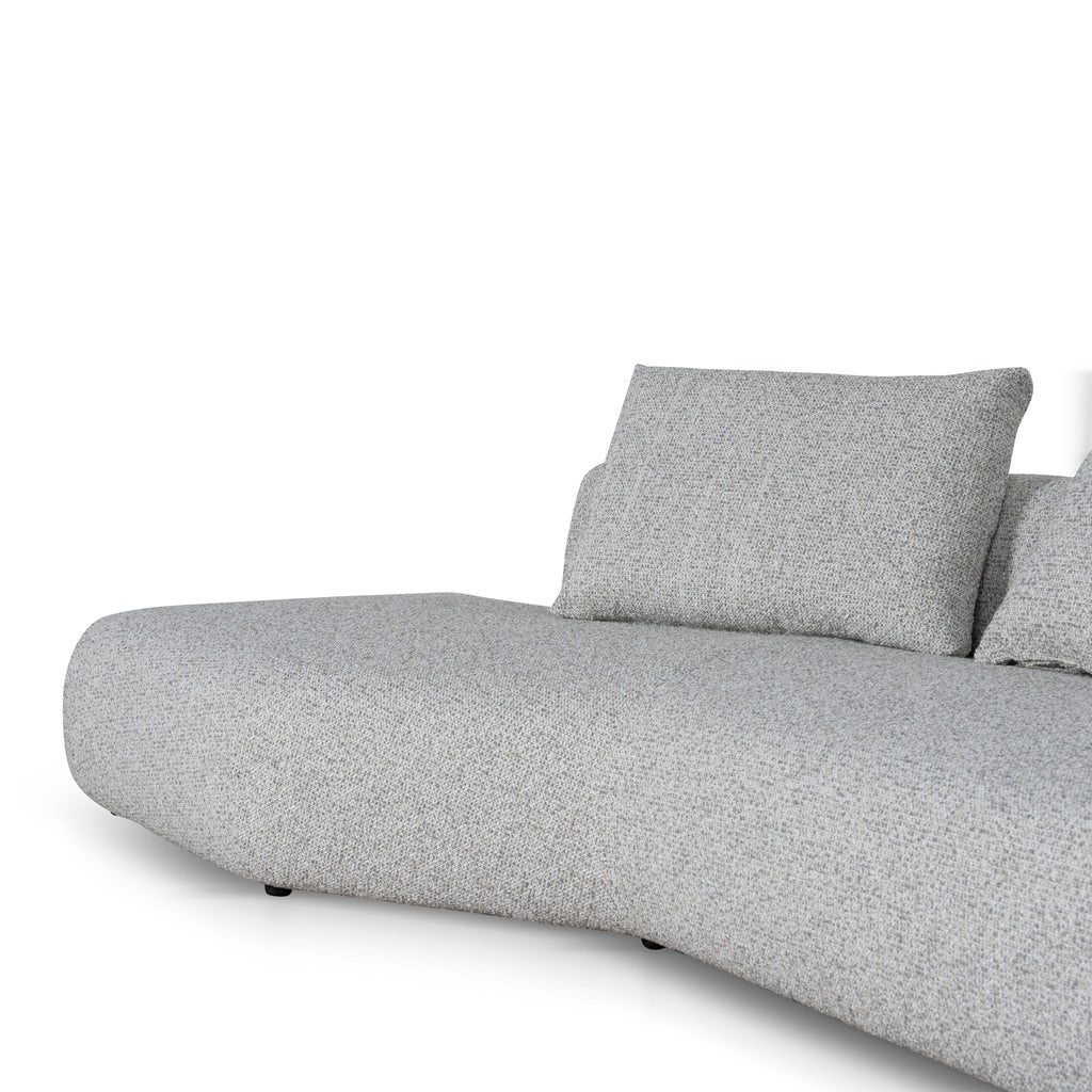 Left Chaise Corner Sofa - Noah Silver Lining