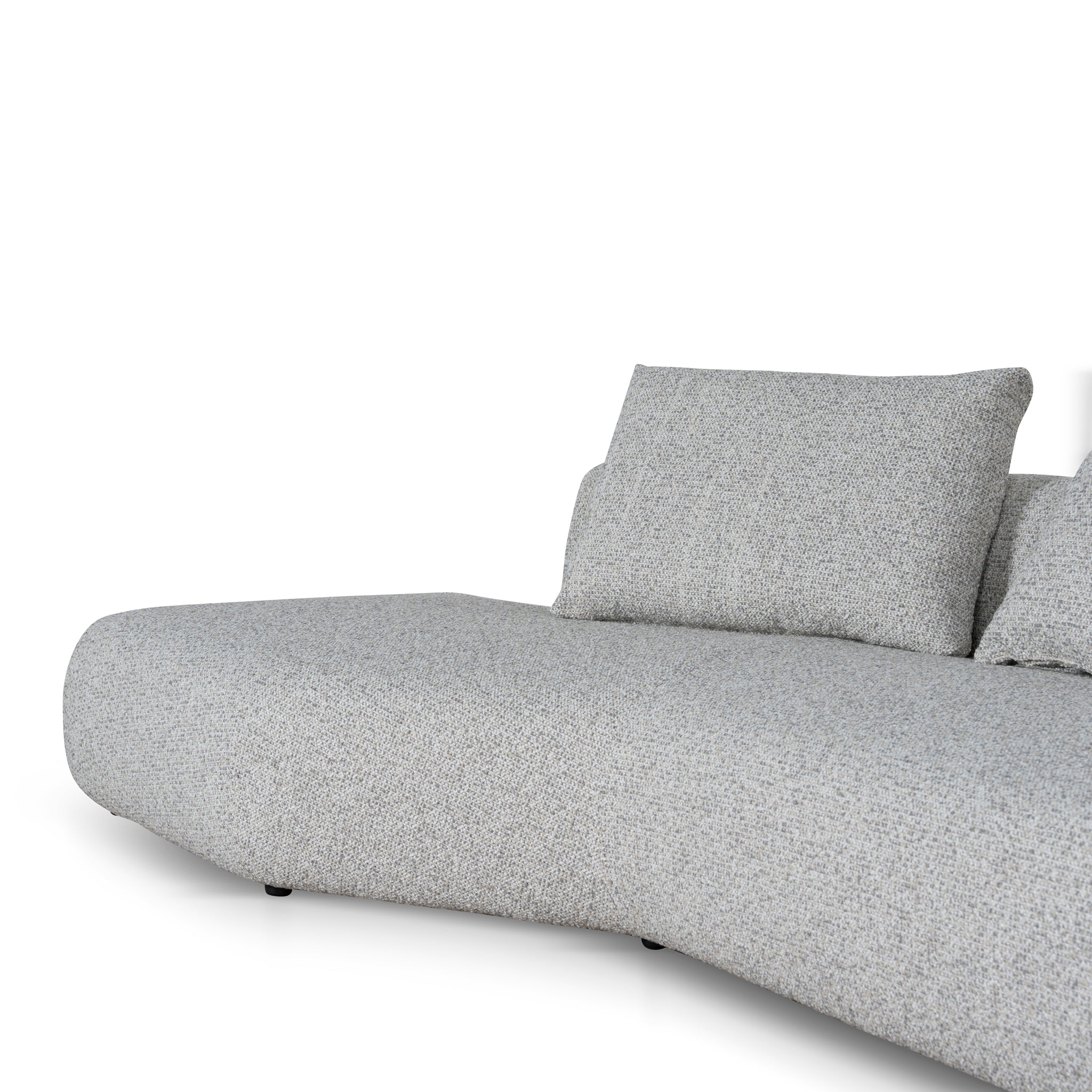 Left Chaise Corner Sofa - Noah Silver Lining
