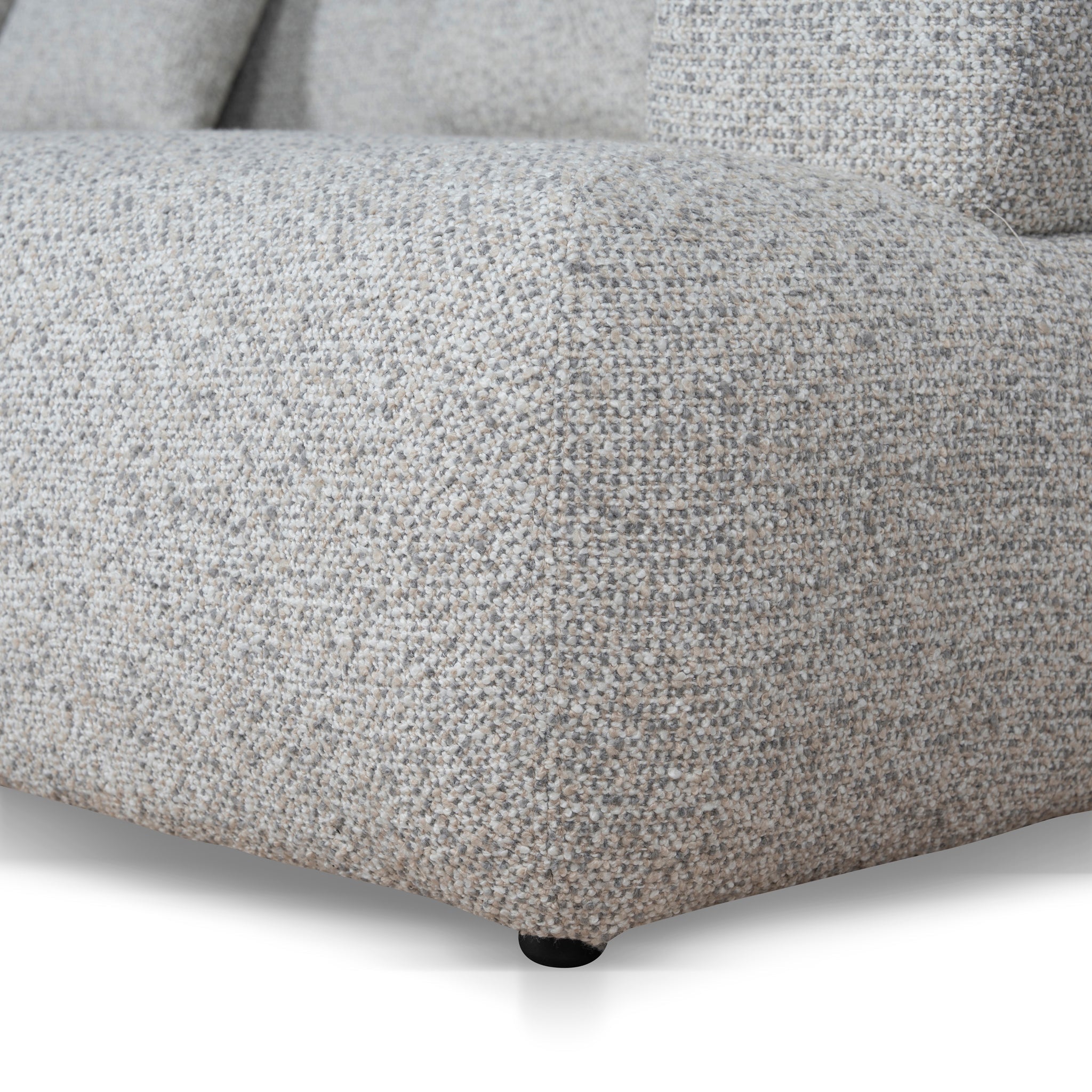 Left Chaise Corner Sofa - Noah Silver Lining