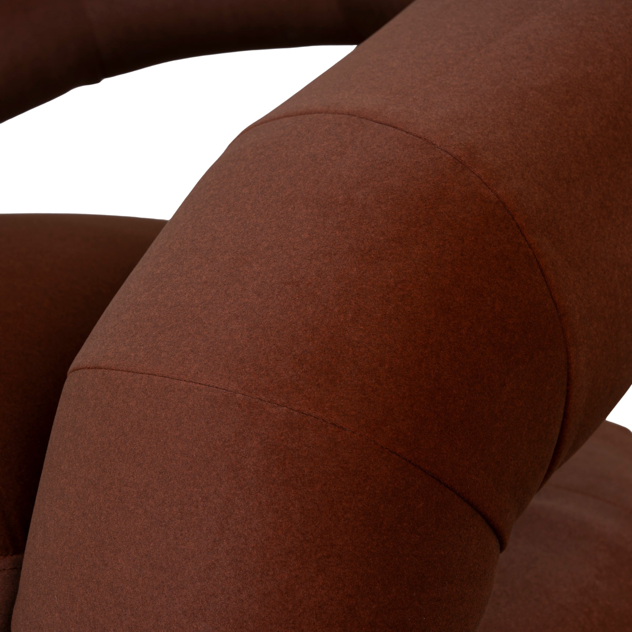 Swivel Armchair - Burnt Brown