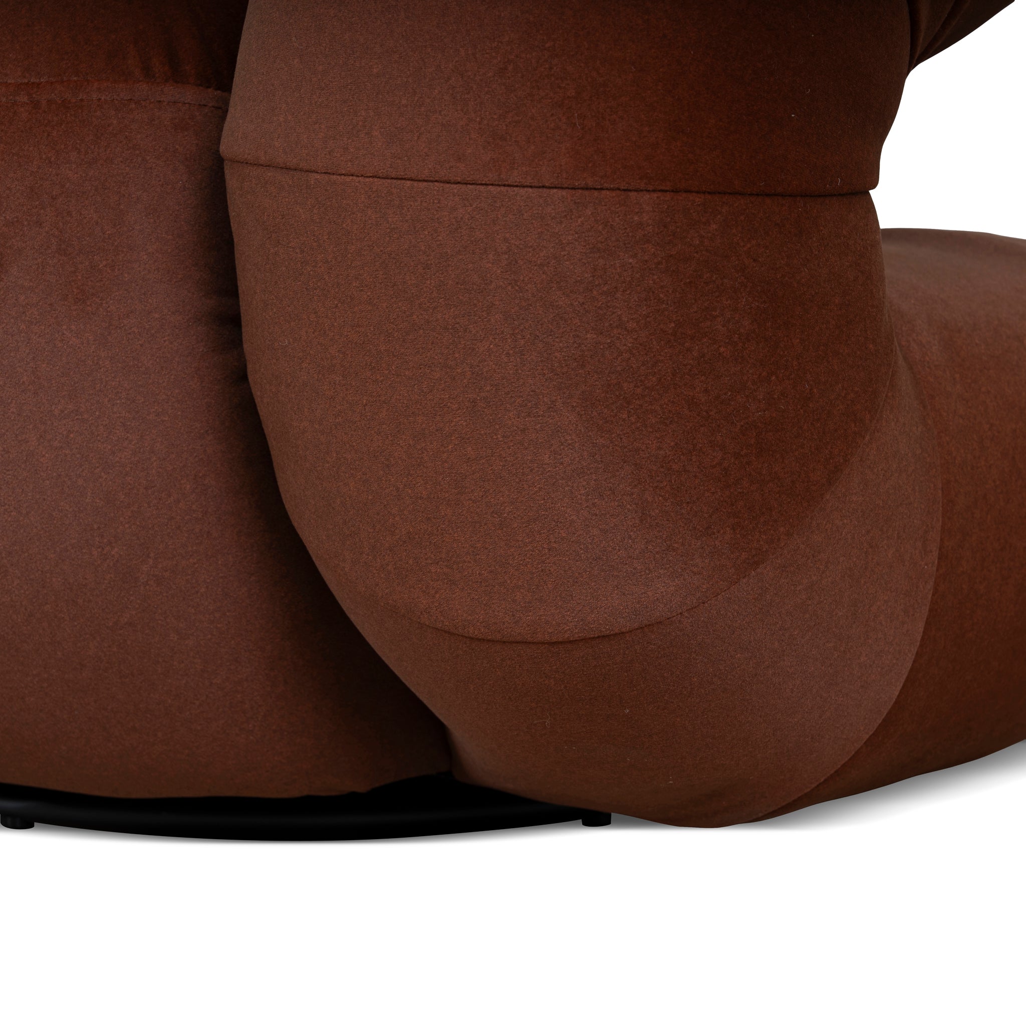 Swivel Armchair - Burnt Brown