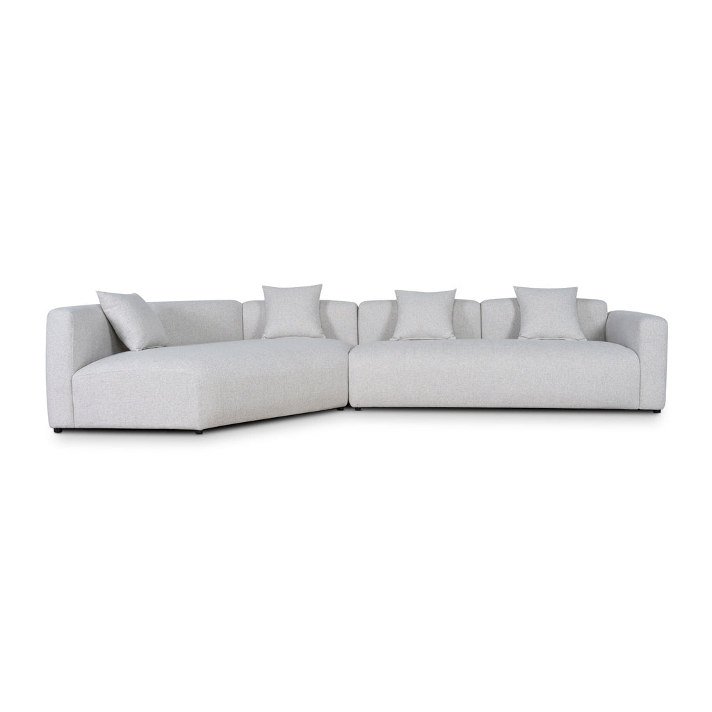 Right Arm Corner Sofa - Textured Beige