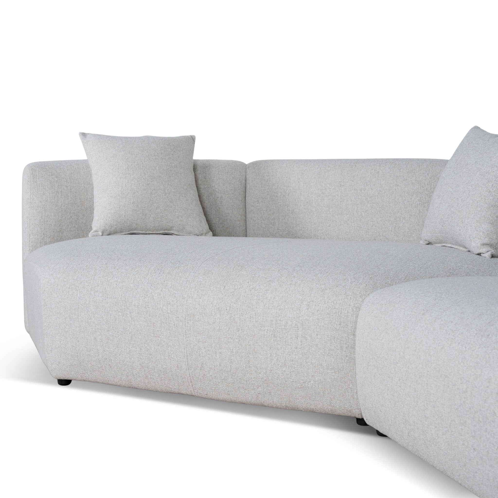 Right Arm Corner Sofa - Textured Beige