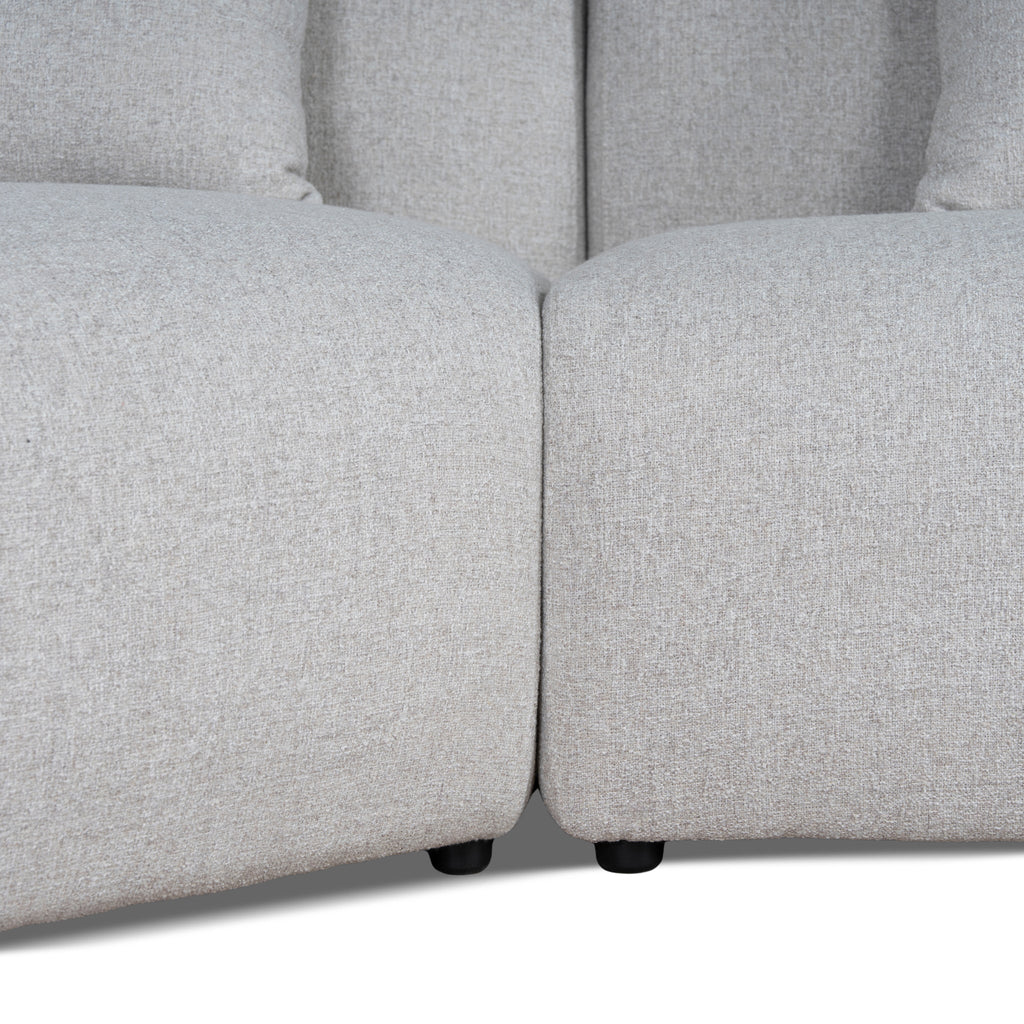 Right Arm Corner Sofa - Textured Beige