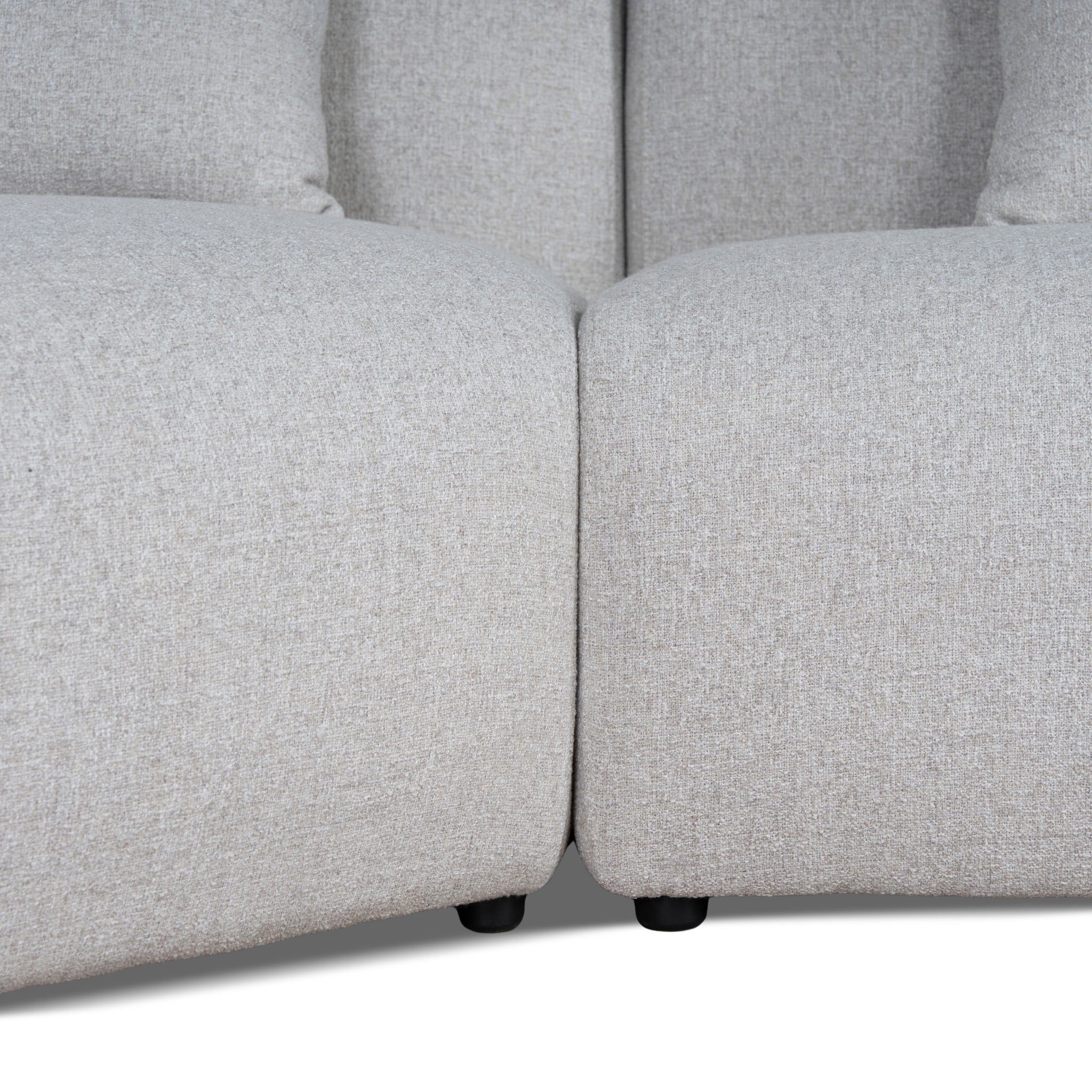 Right Arm Corner Sofa - Textured Beige