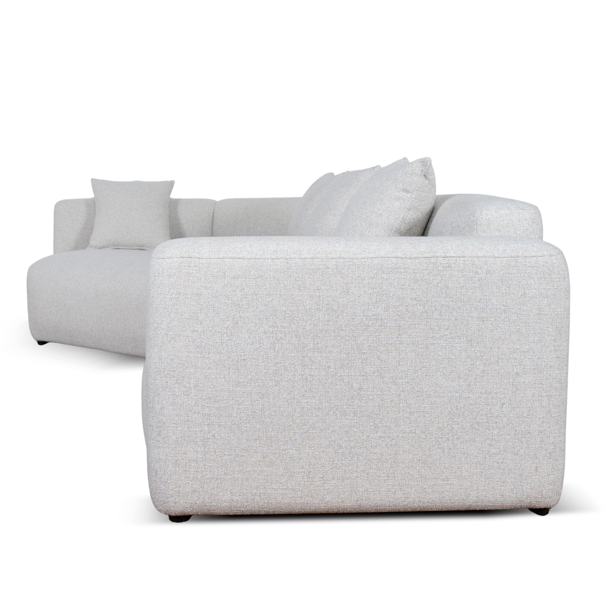 Right Arm Corner Sofa - Textured Beige