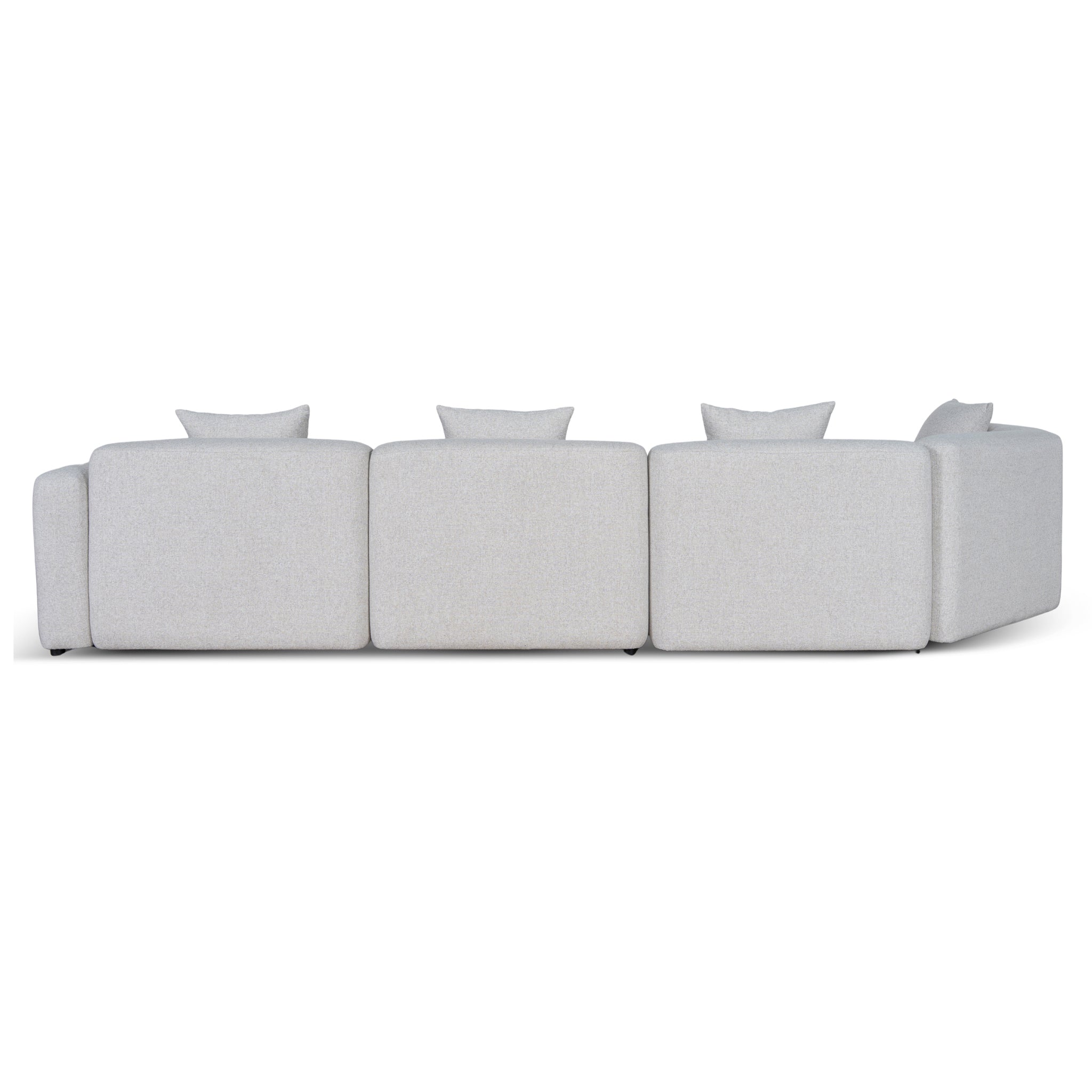 Right Arm Corner Sofa - Textured Beige