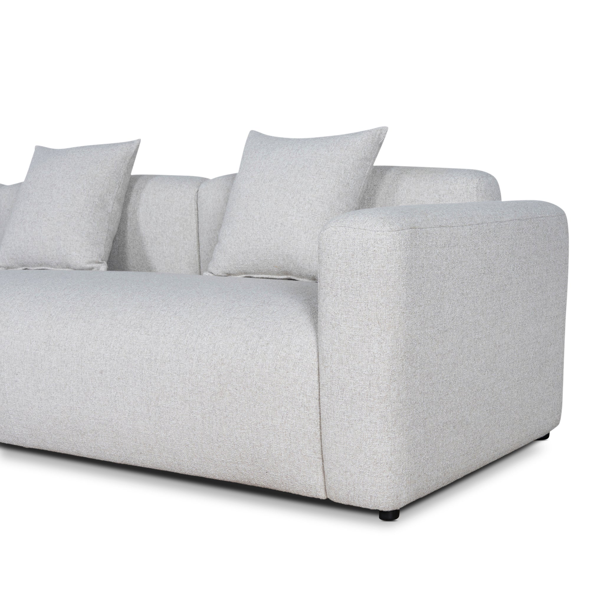 Right Arm Corner Sofa - Textured Beige