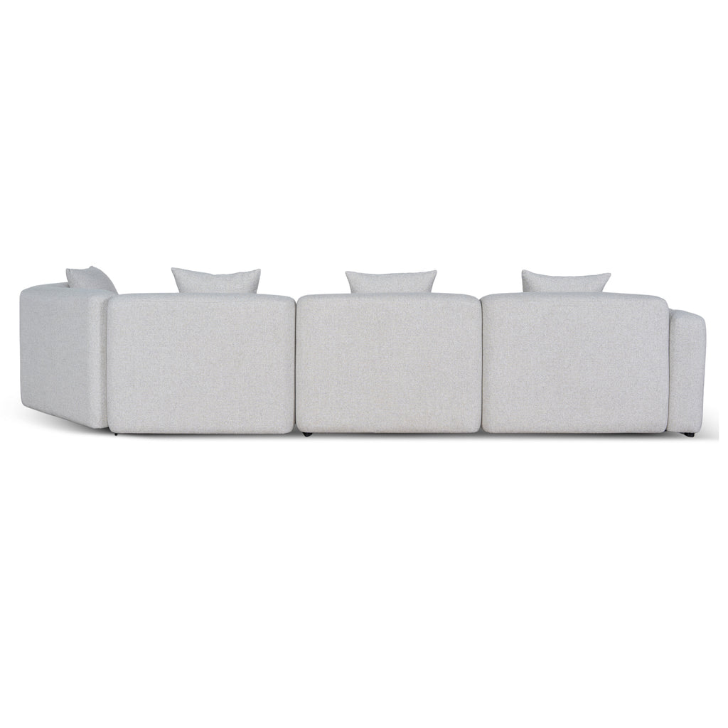 Left Arm Corner Sofa - Textured Beige