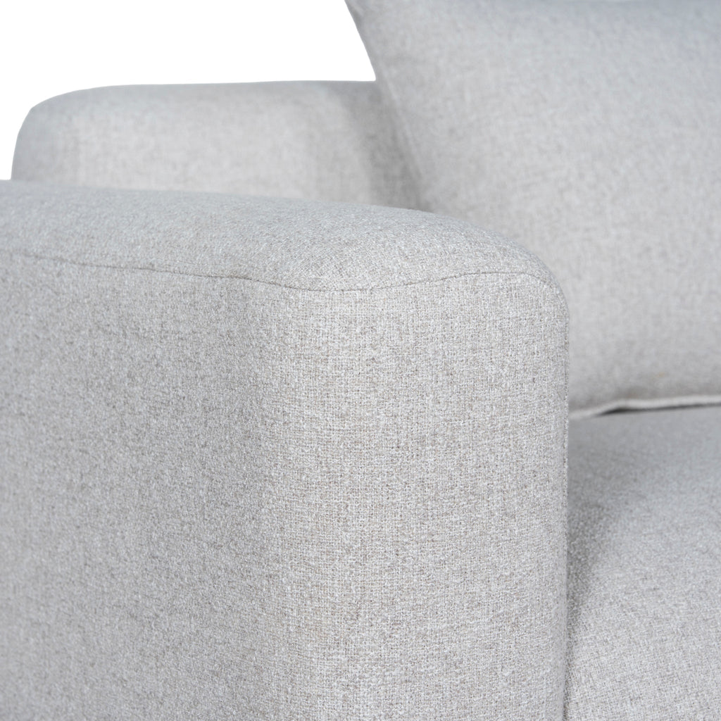Left Arm Corner Sofa - Textured Beige