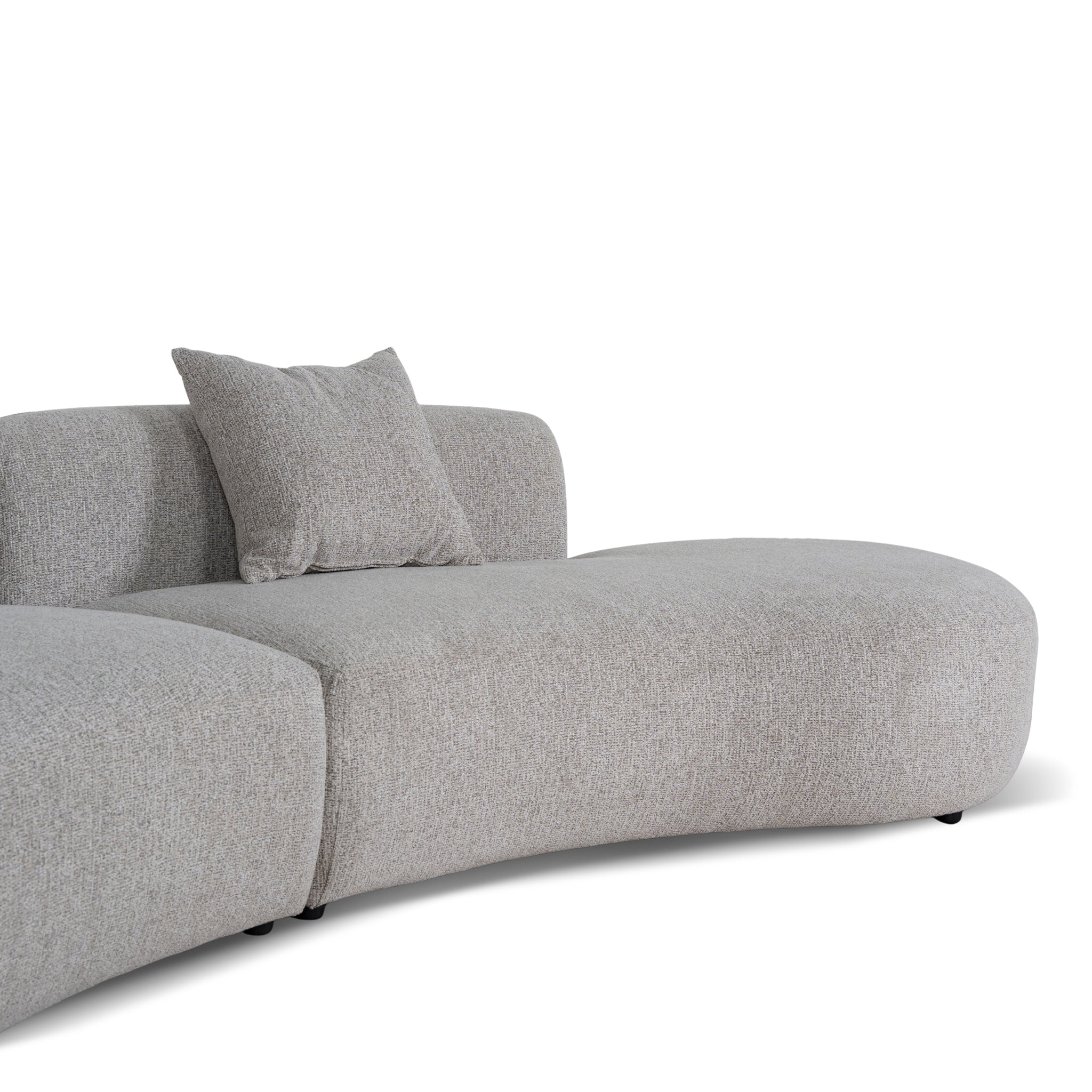 Right Chaise Modular Sofa - Mushroom Beige