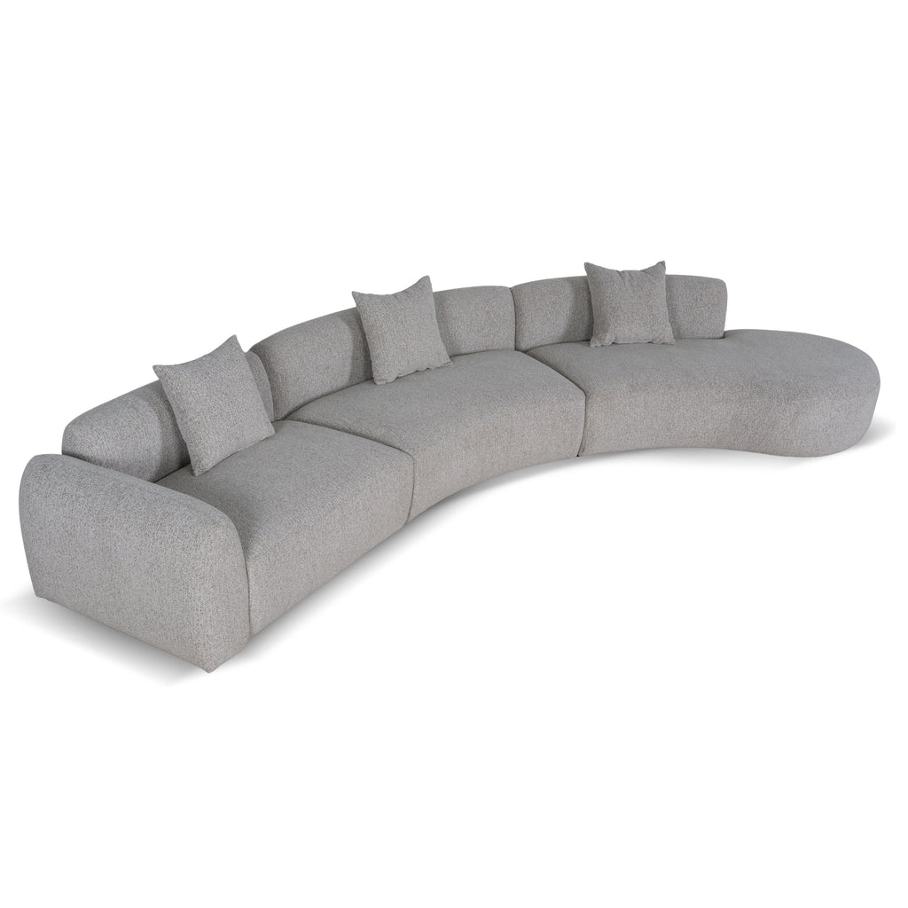Right Chaise Modular Sofa - Mushroom Beige