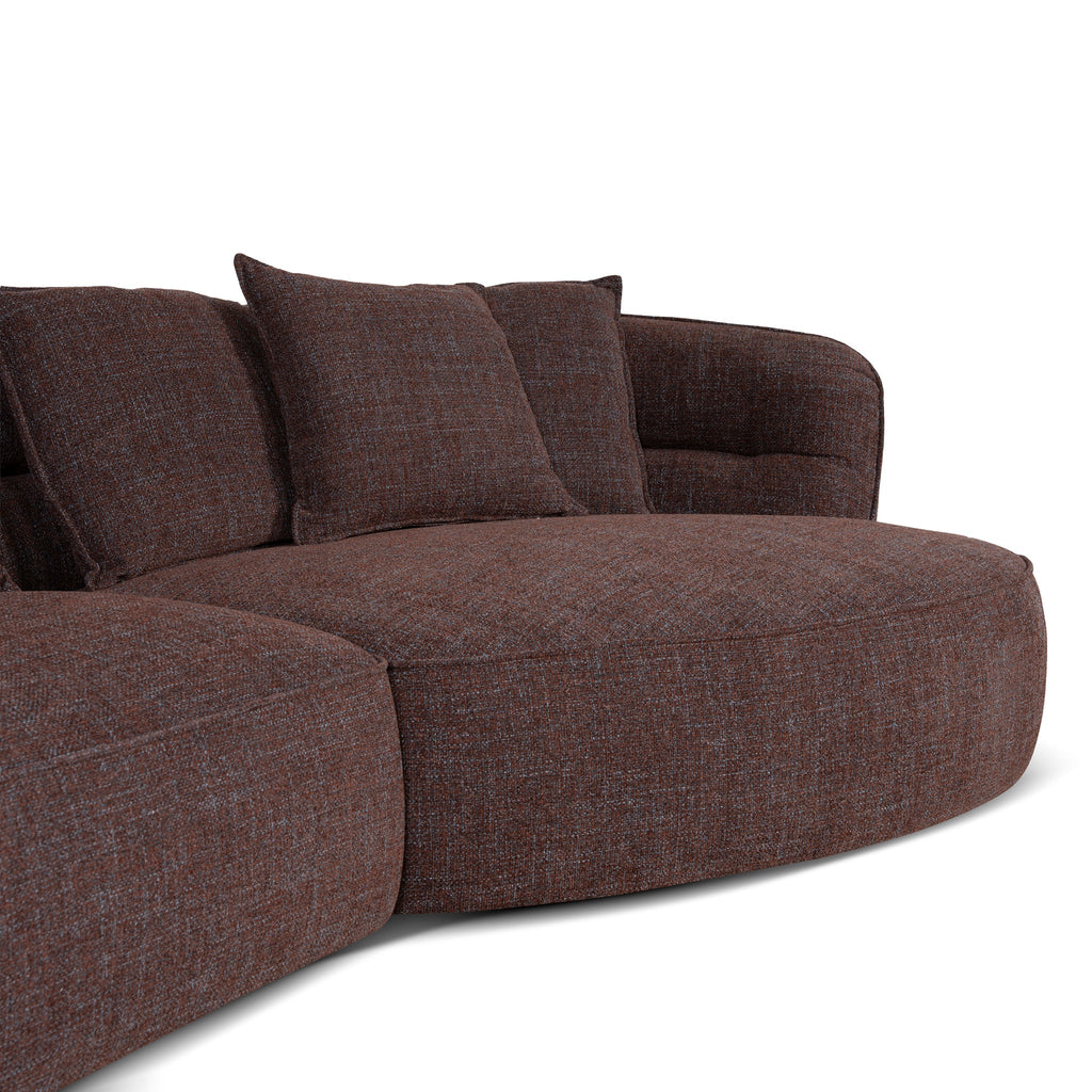 Right Chaise Sofa - Moss Brown