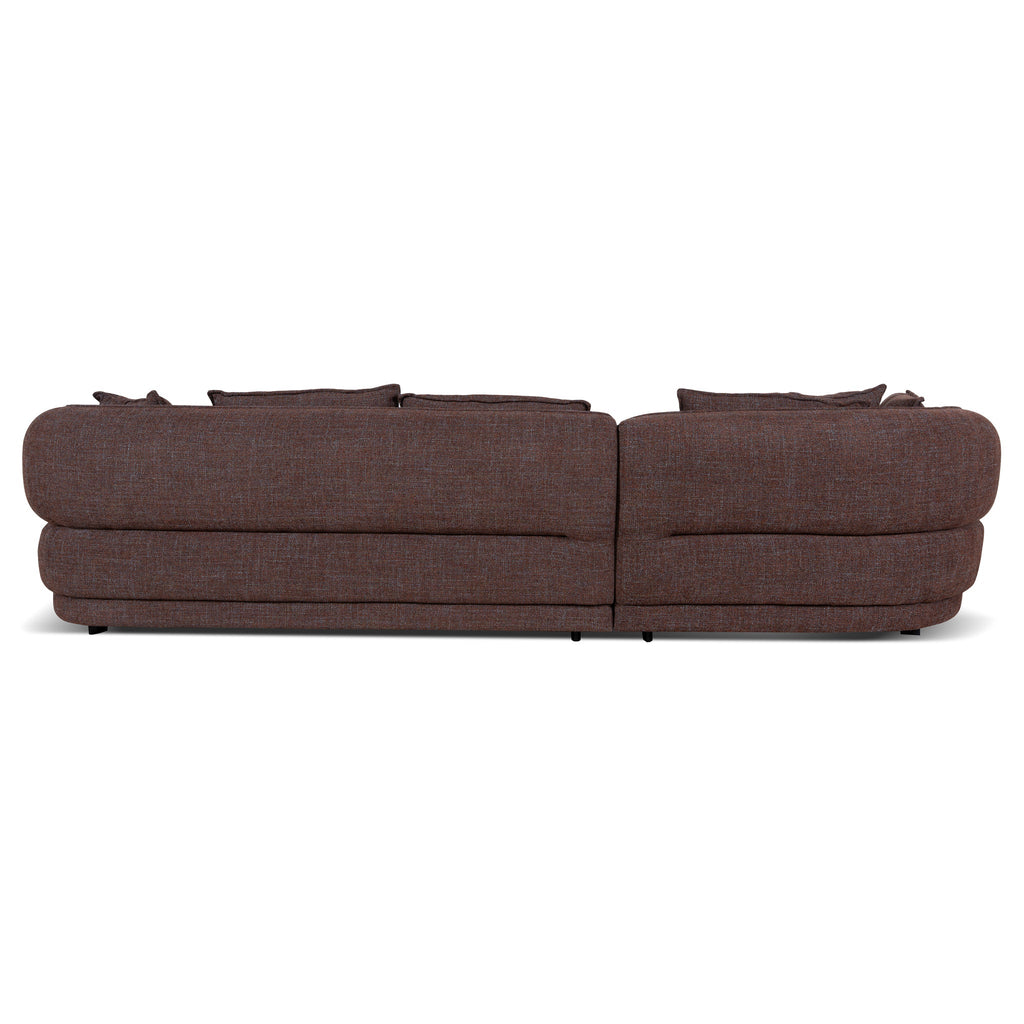 Left Chaise Sofa - Moss Brown