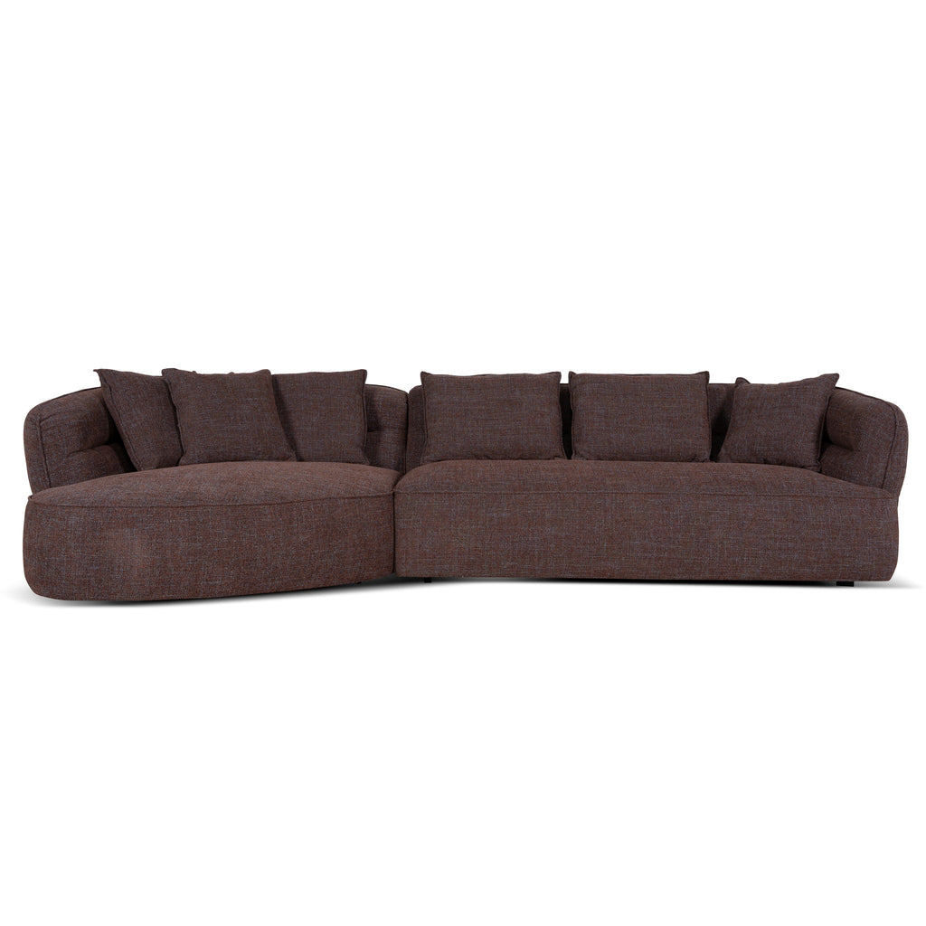 Left Chaise Sofa - Moss Brown