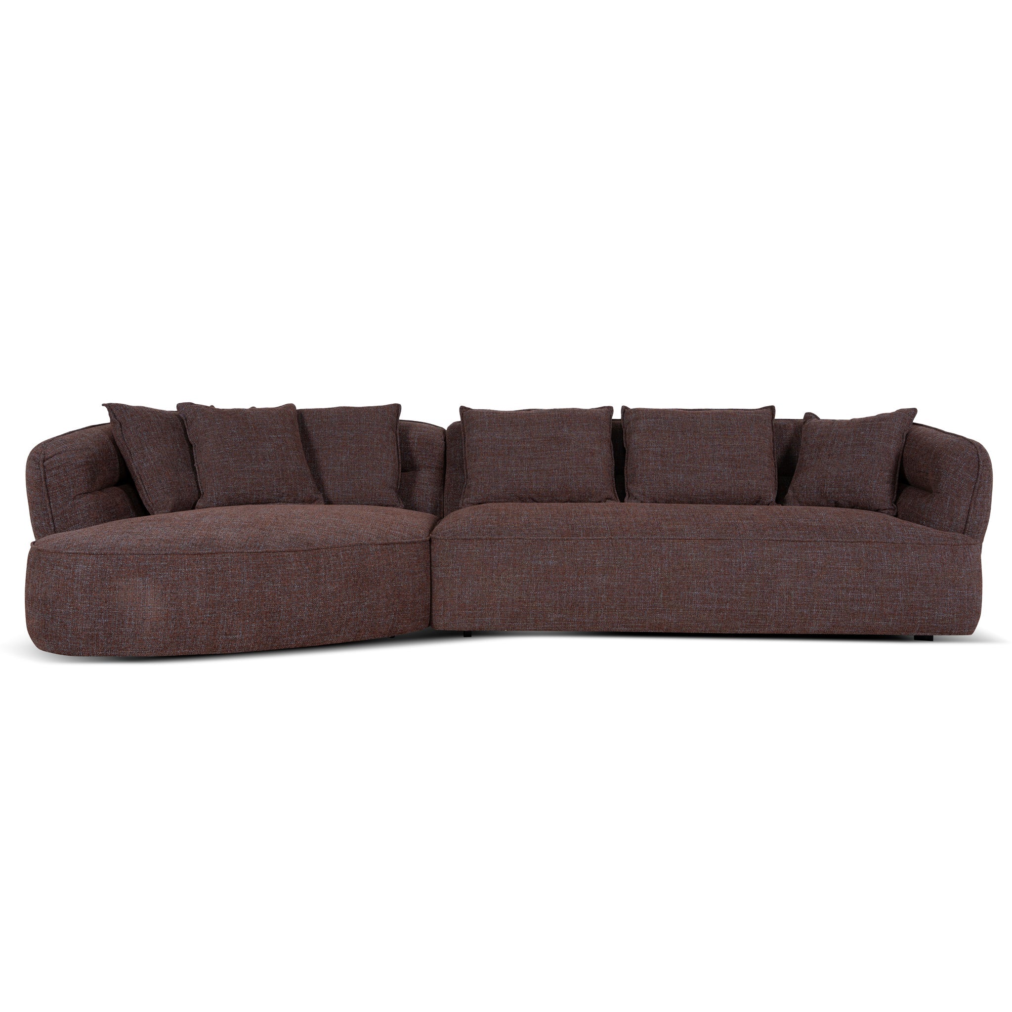Left Chaise Sofa - Moss Brown