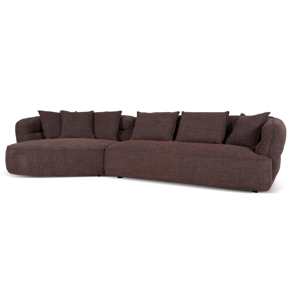 Left Chaise Sofa - Moss Brown