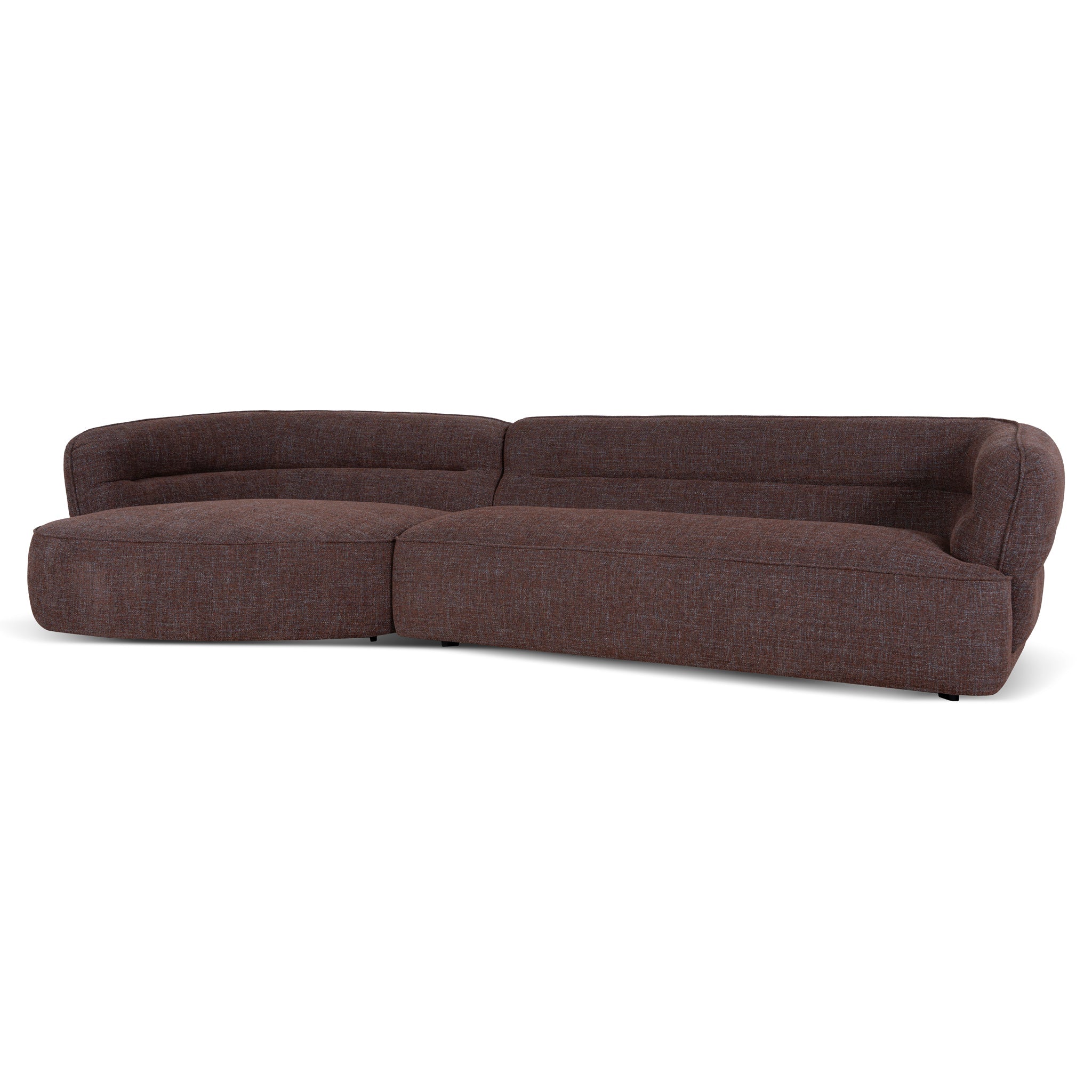 Left Chaise Sofa - Moss Brown