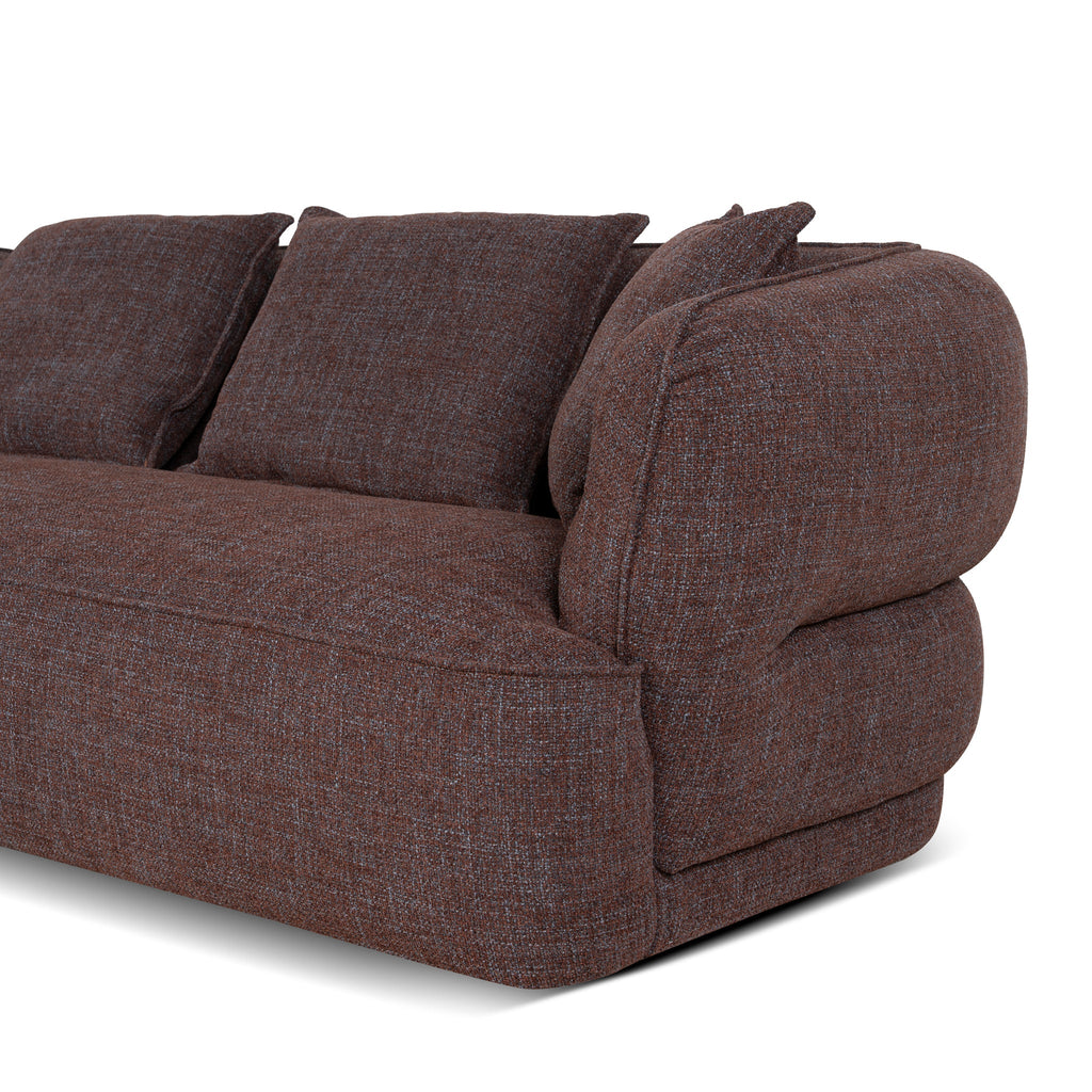 Left Chaise Sofa - Moss Brown