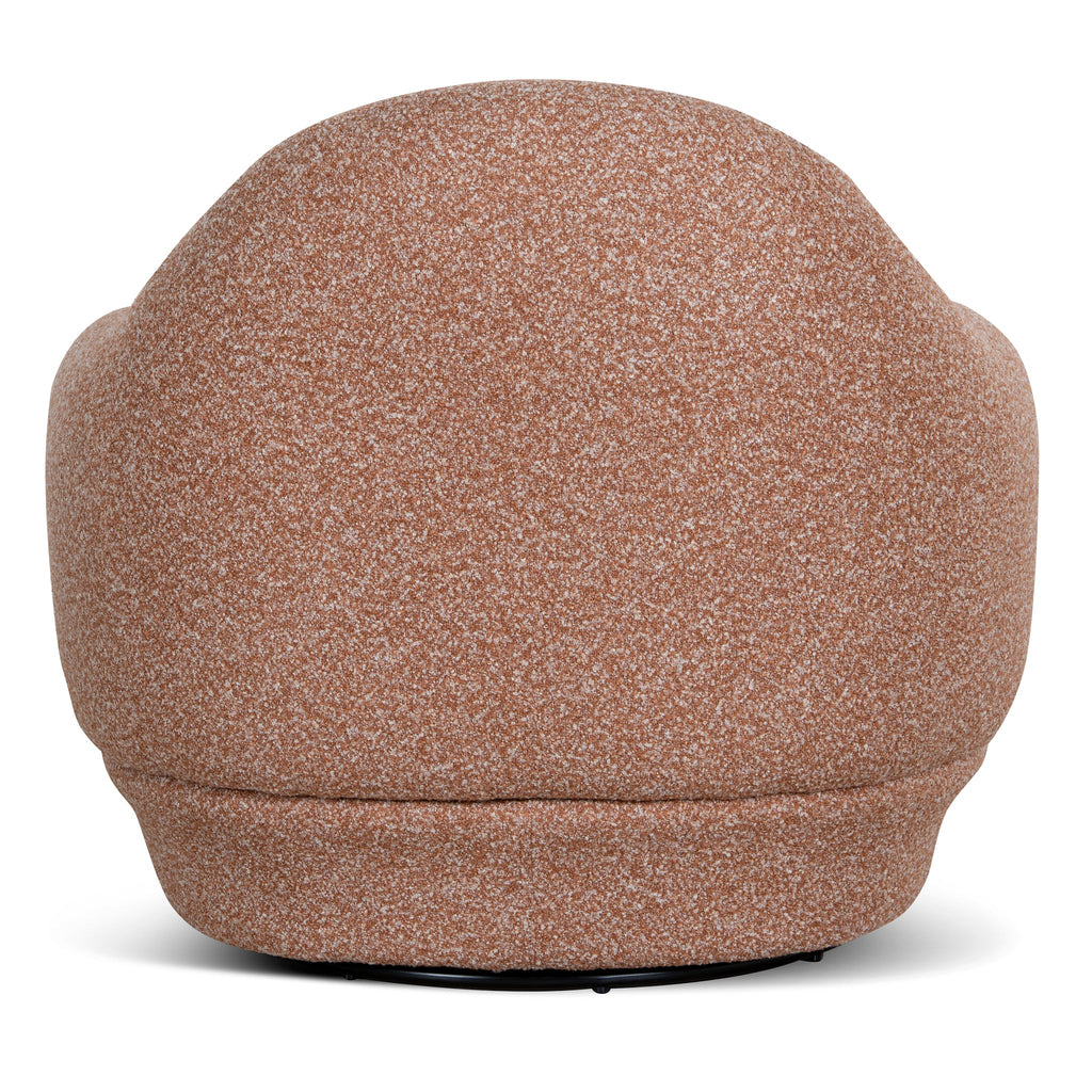 Swivel Armchair - Terracotta Brown