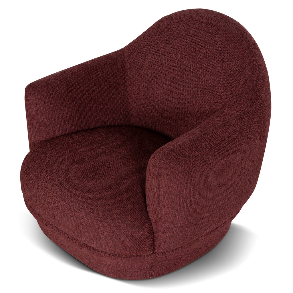 Swivel Armchair - Rustic Red