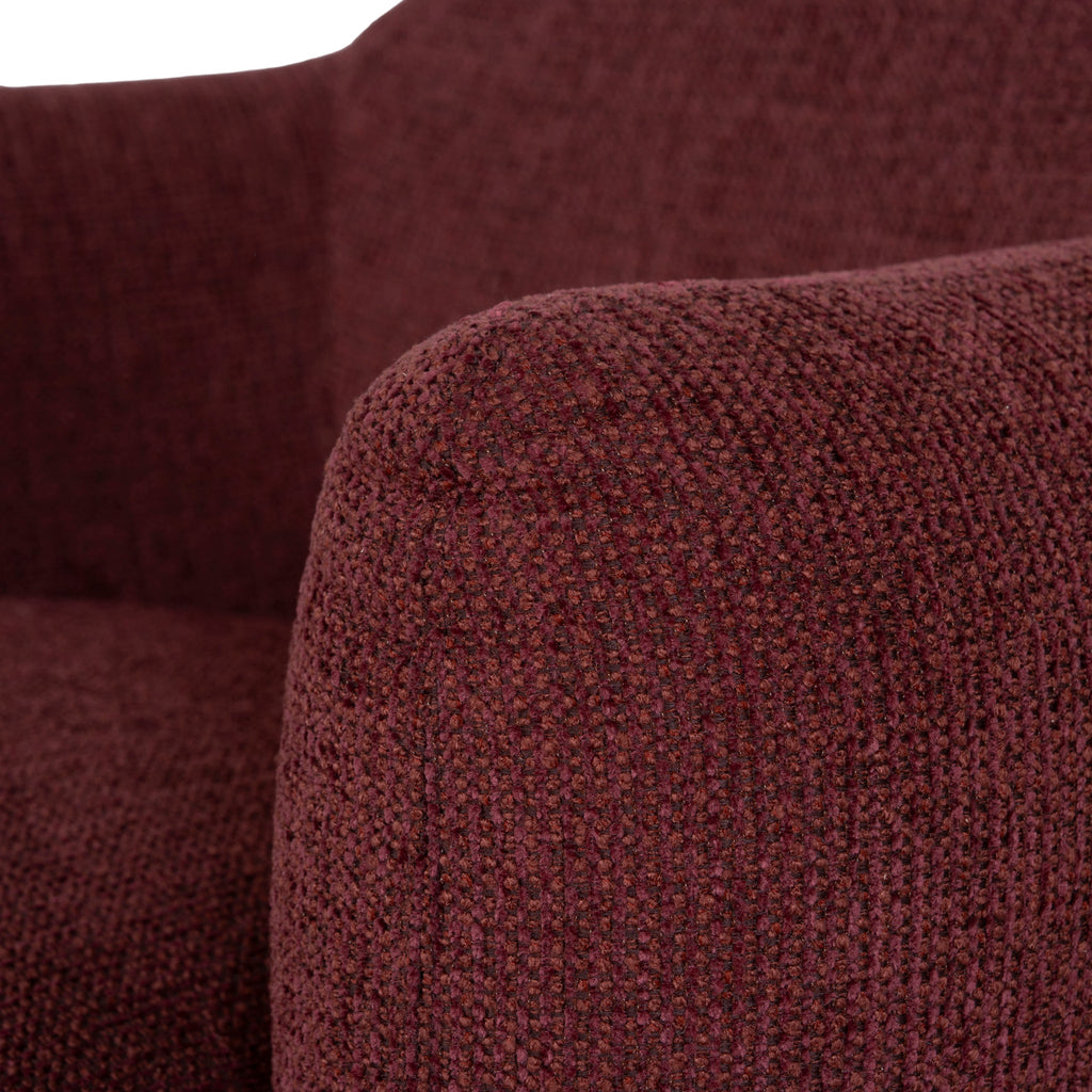 Swivel Armchair - Rustic Red