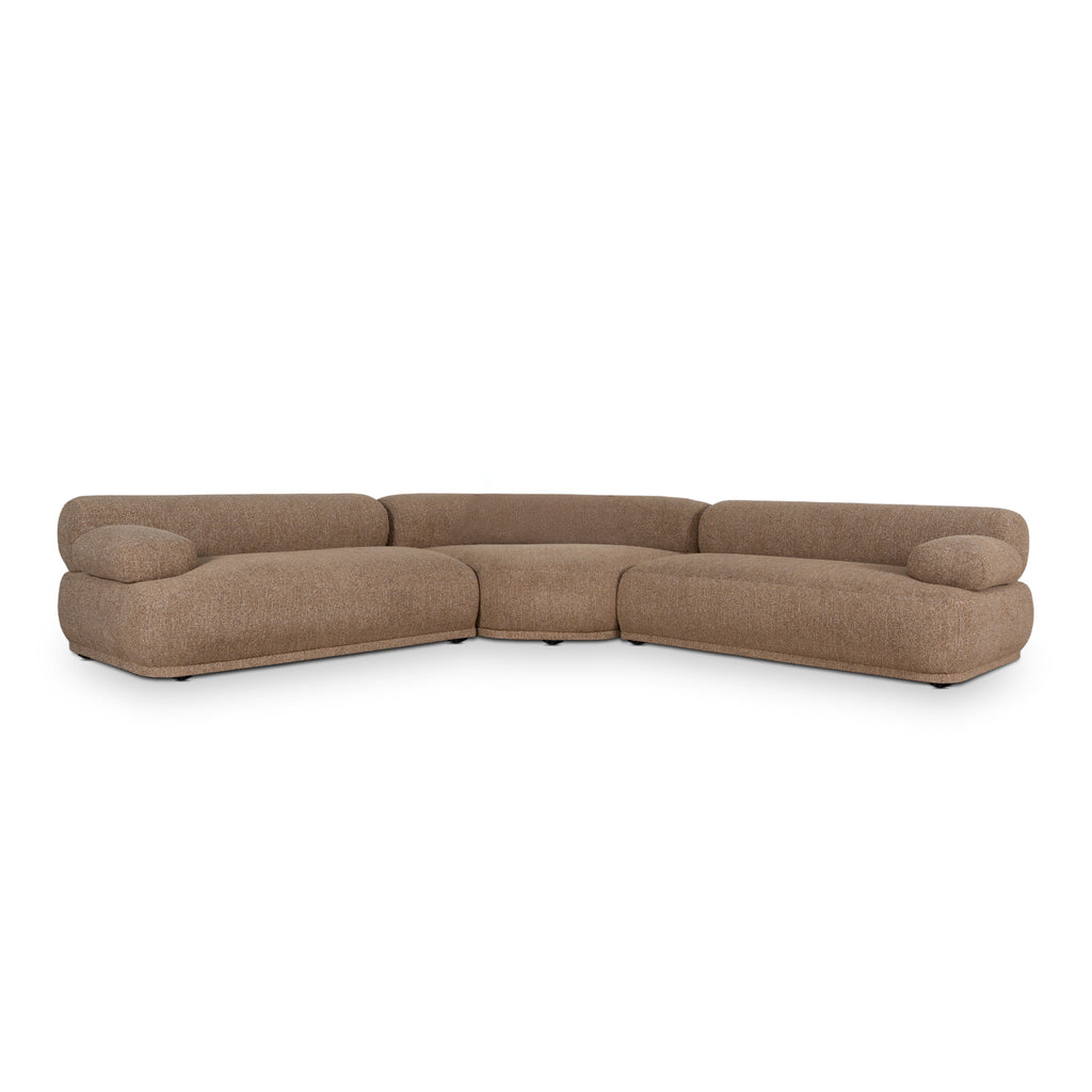 Modular Corner Sofa - Almond Brown