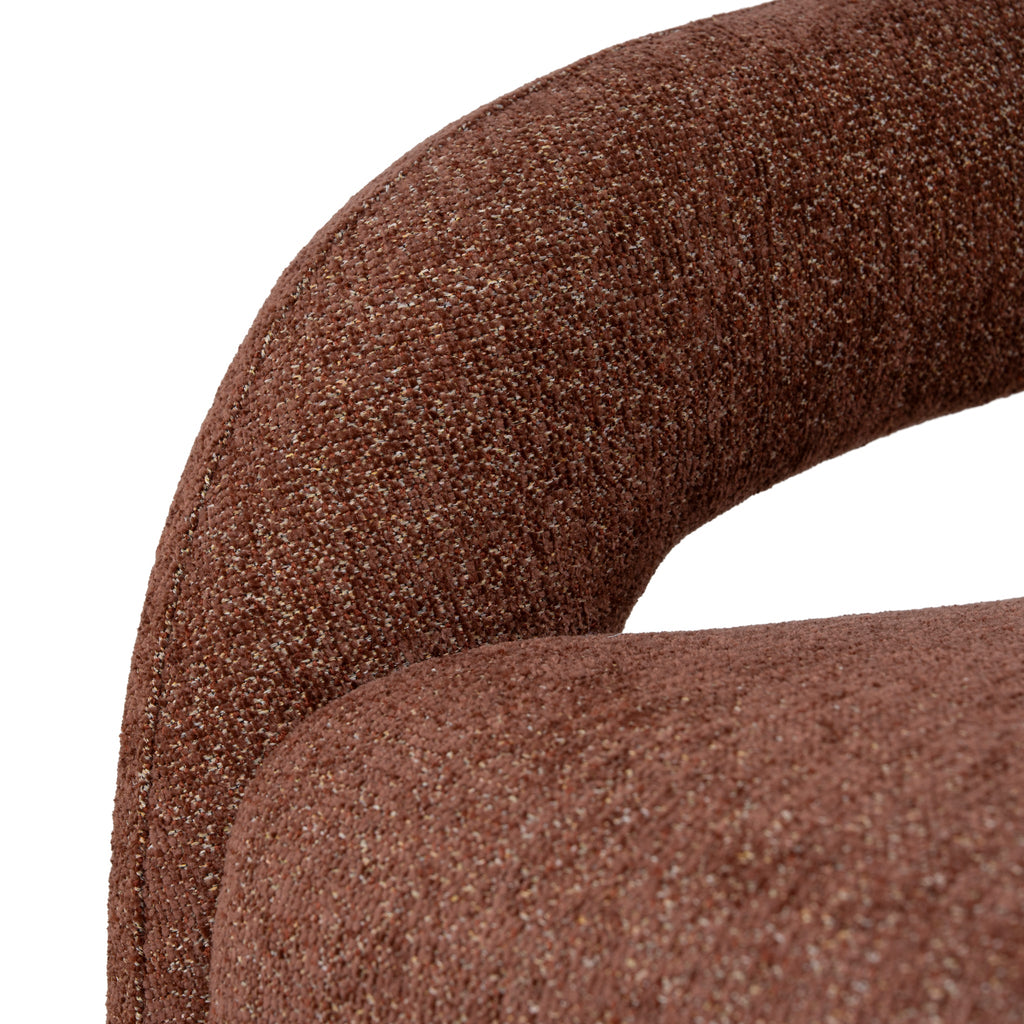 Fabric Armchair - Warm Brown