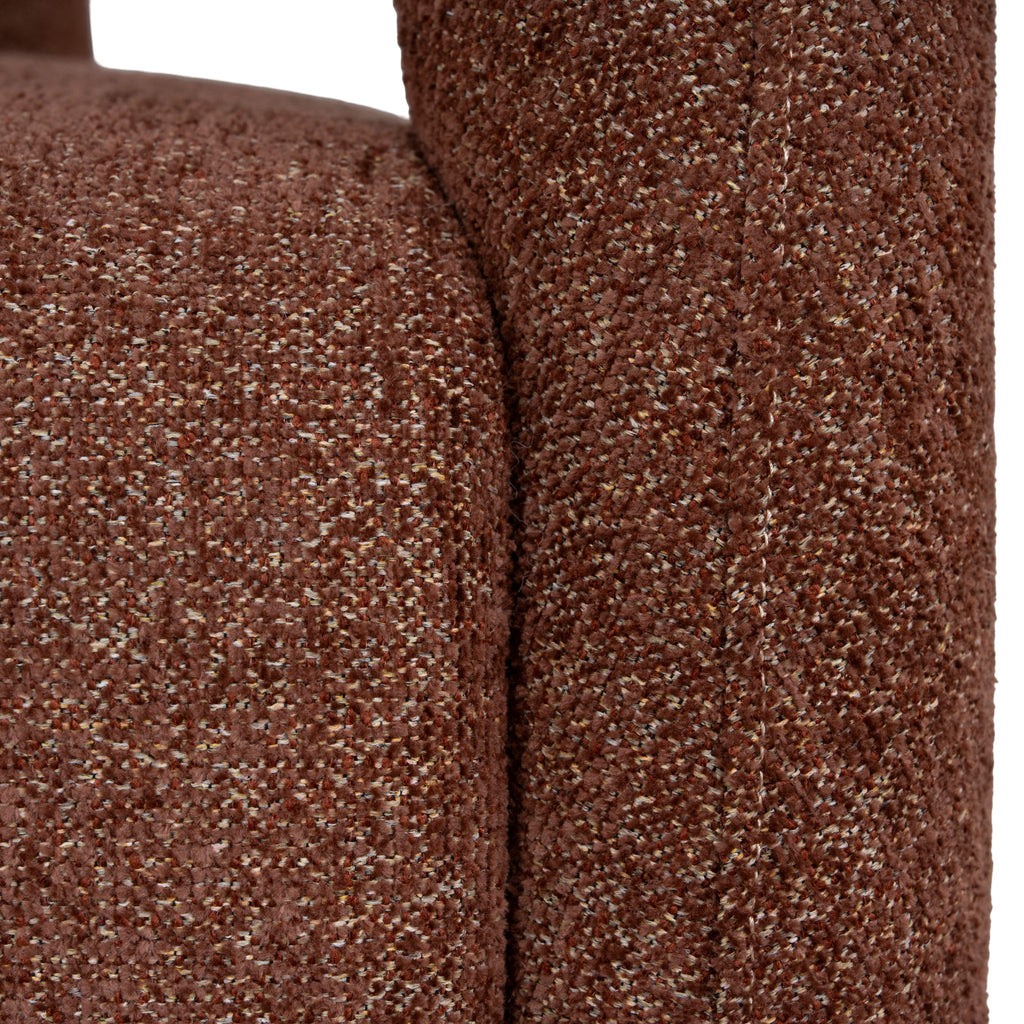 Fabric Armchair - Warm Brown