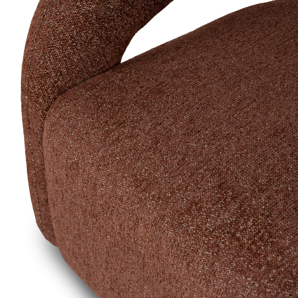 Fabric Armchair - Warm Brown