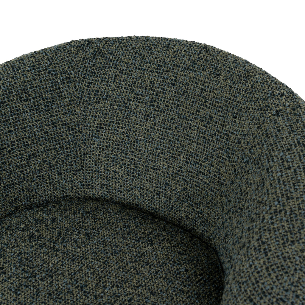 Fabric Swivel Armchair - Dusky Green