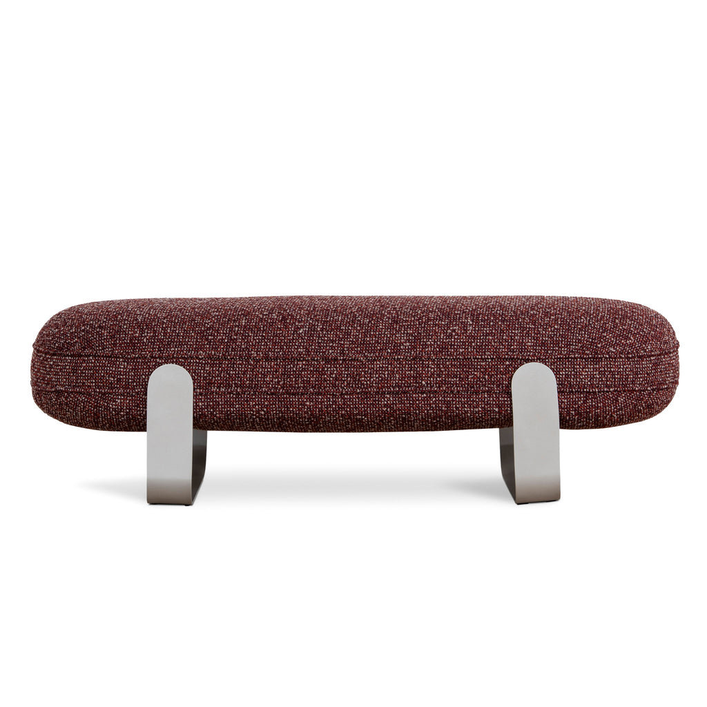 1.5m Long Bergamo BenchSeat - Autumn Red