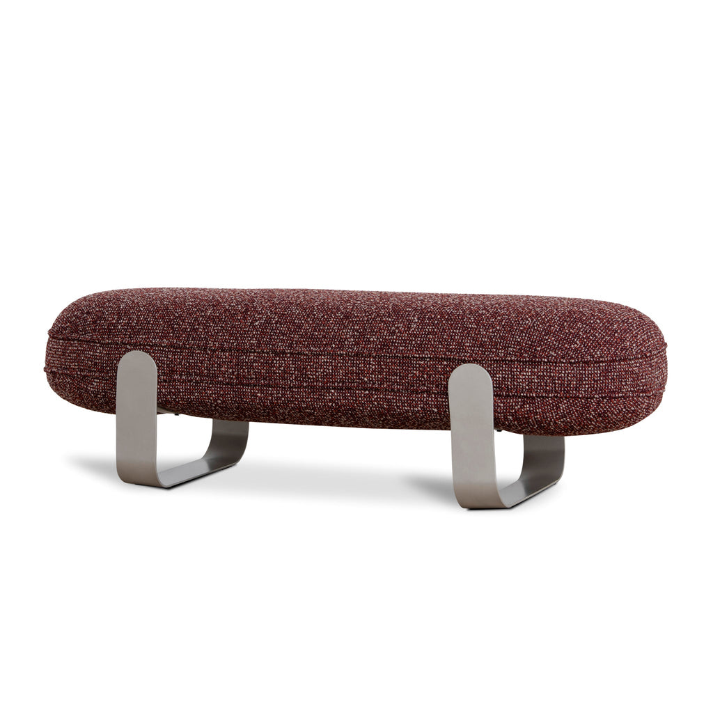 1.5m Long Bergamo BenchSeat - Autumn Red