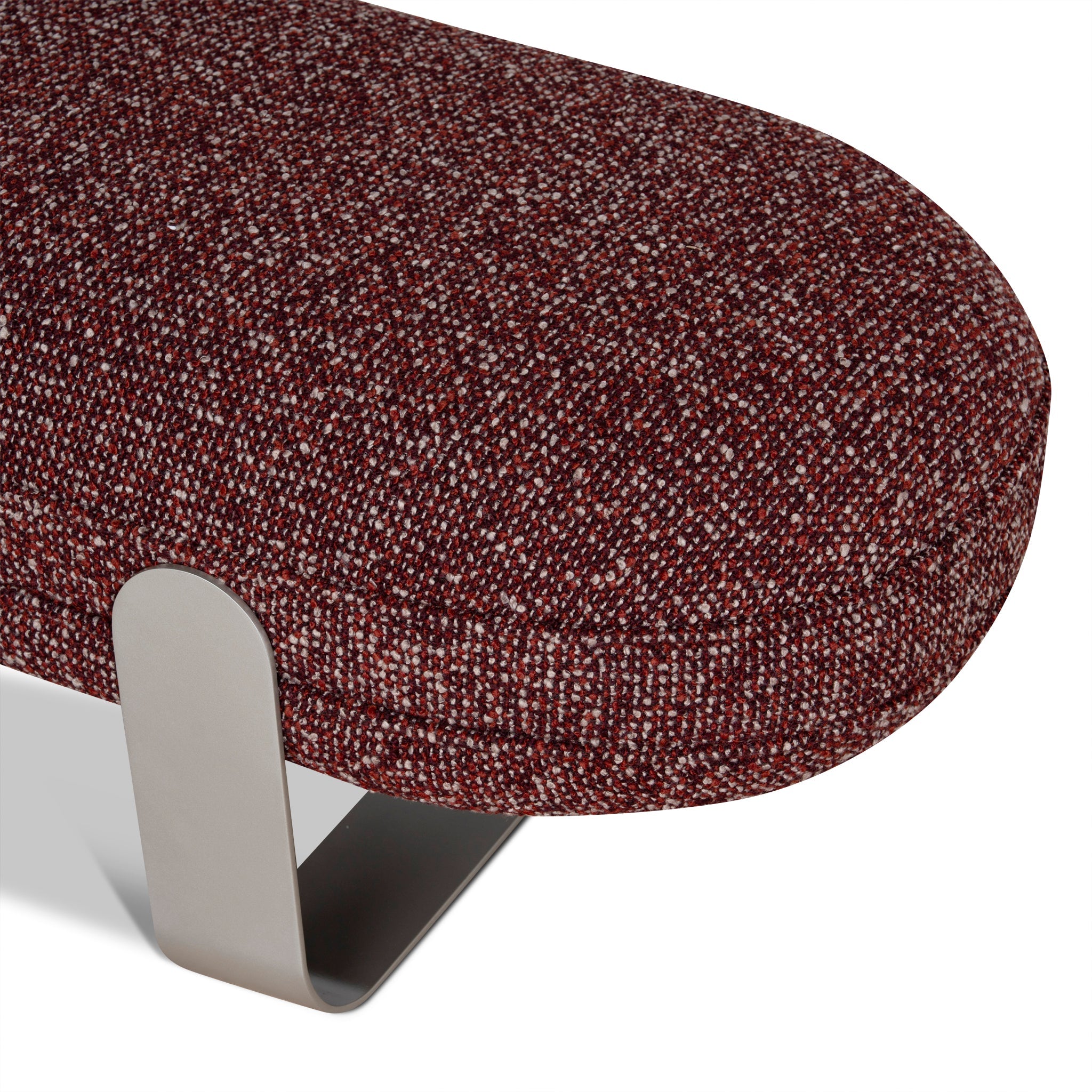 1.5m Long Bergamo BenchSeat - Autumn Red