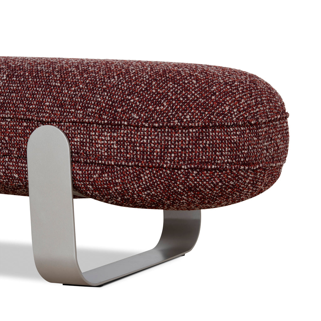 1.5m Long Bergamo BenchSeat - Autumn Red
