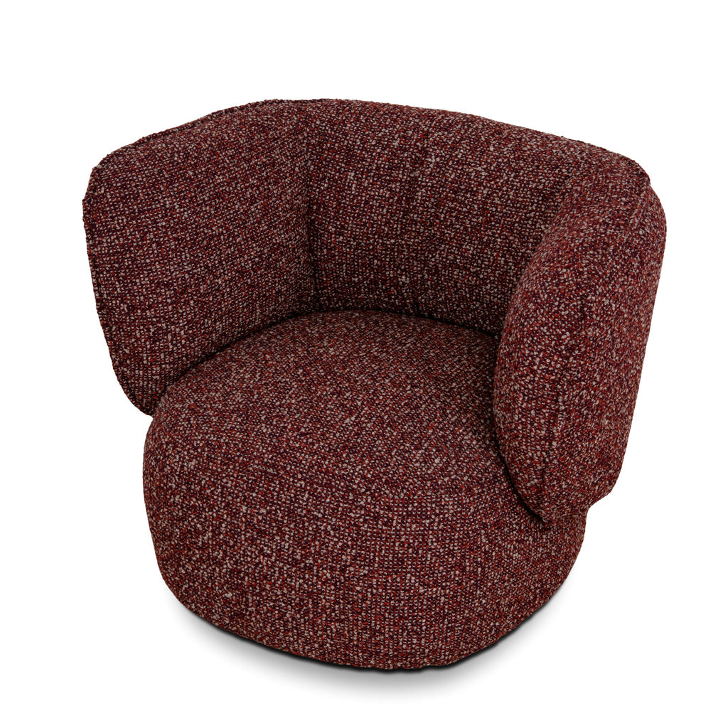 Swivel Armchair - Autumn Red