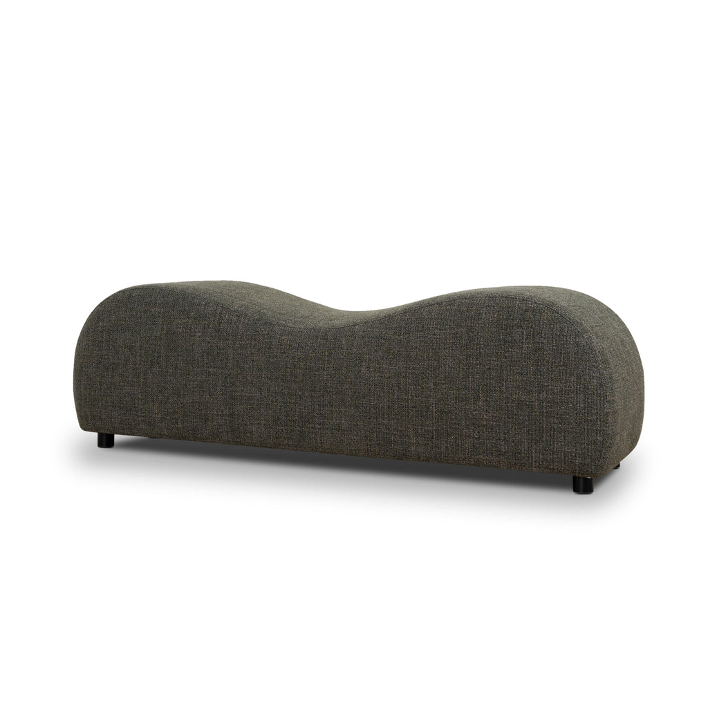 1.6m Long Bergamo Ottoman Bench- Kaitoke Green