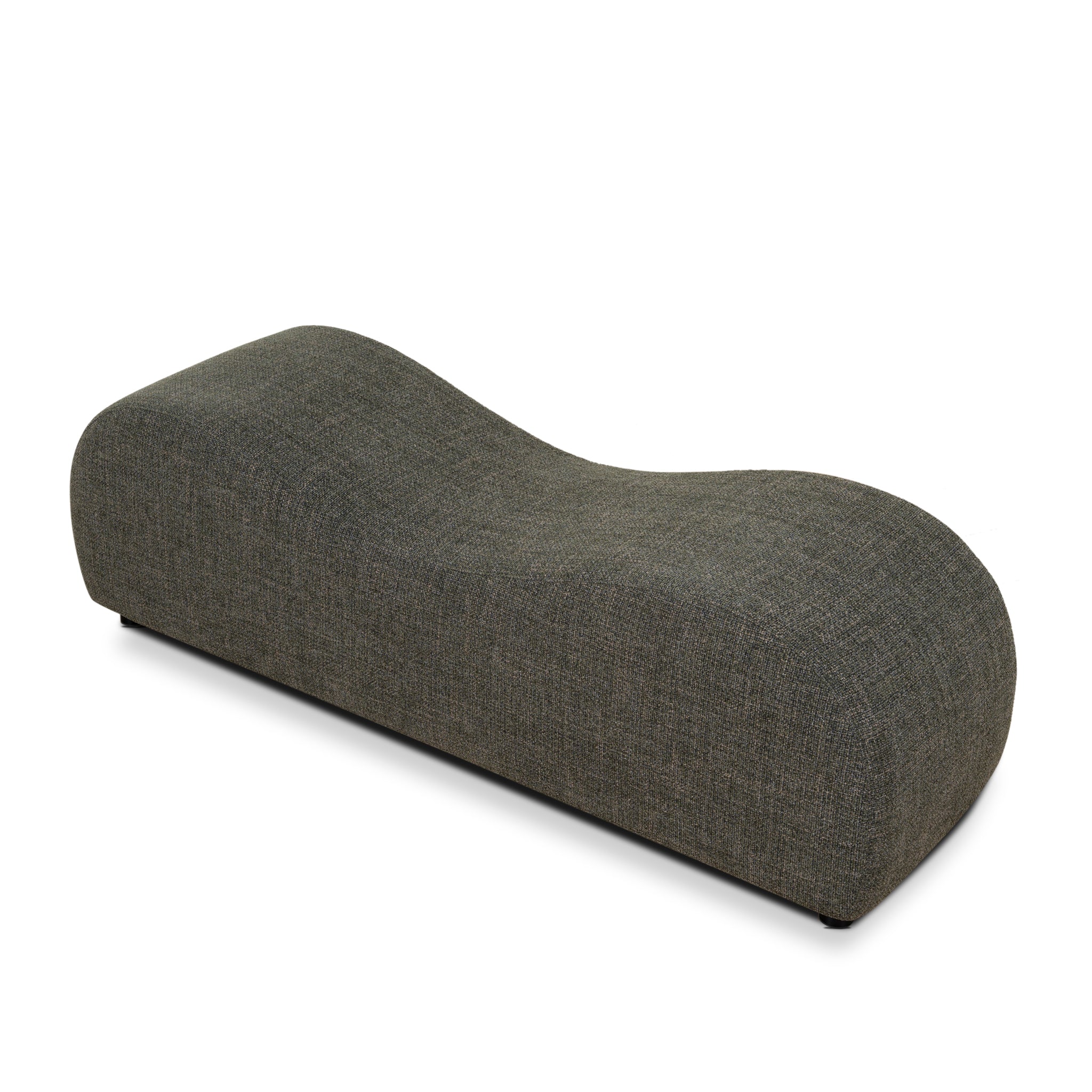 1.6m Long Bergamo Ottoman Bench- Kaitoke Green