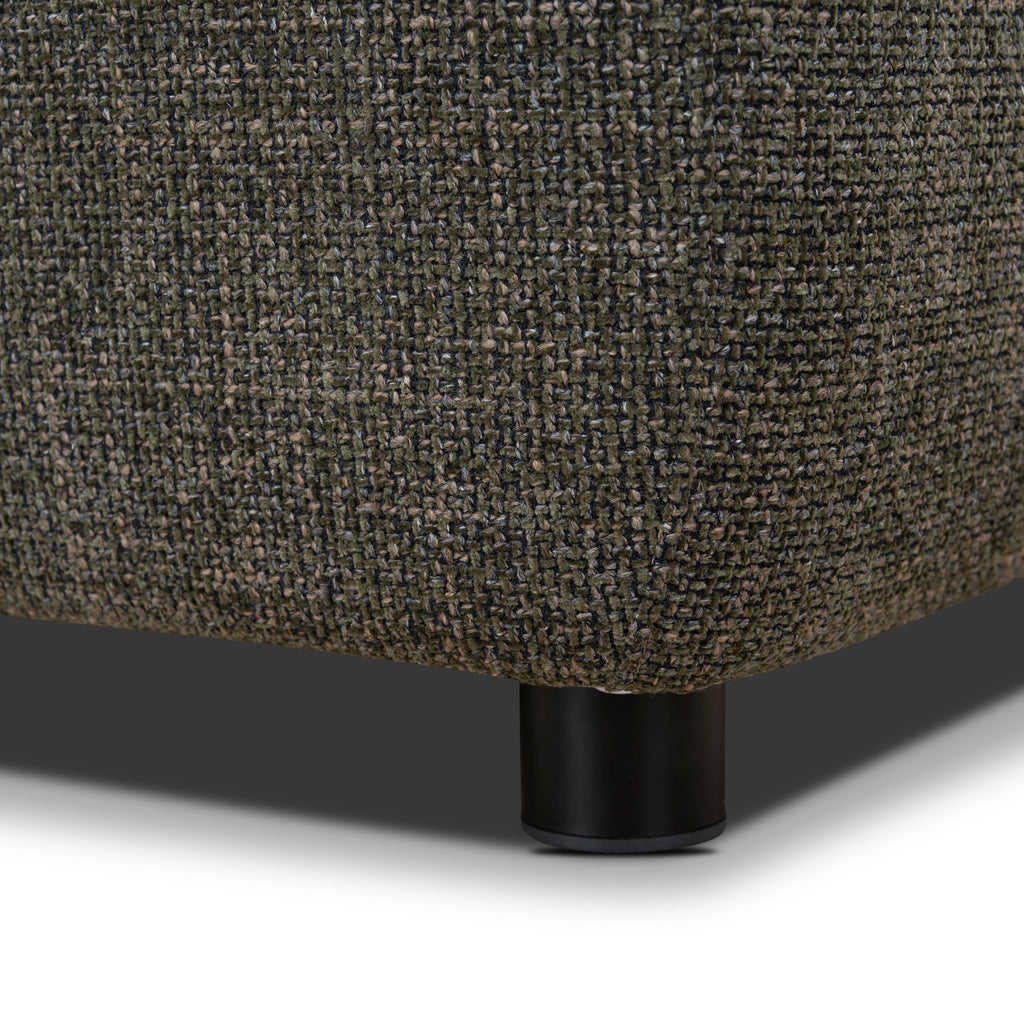 1.6m Long Bergamo Ottoman Bench- Kaitoke Green