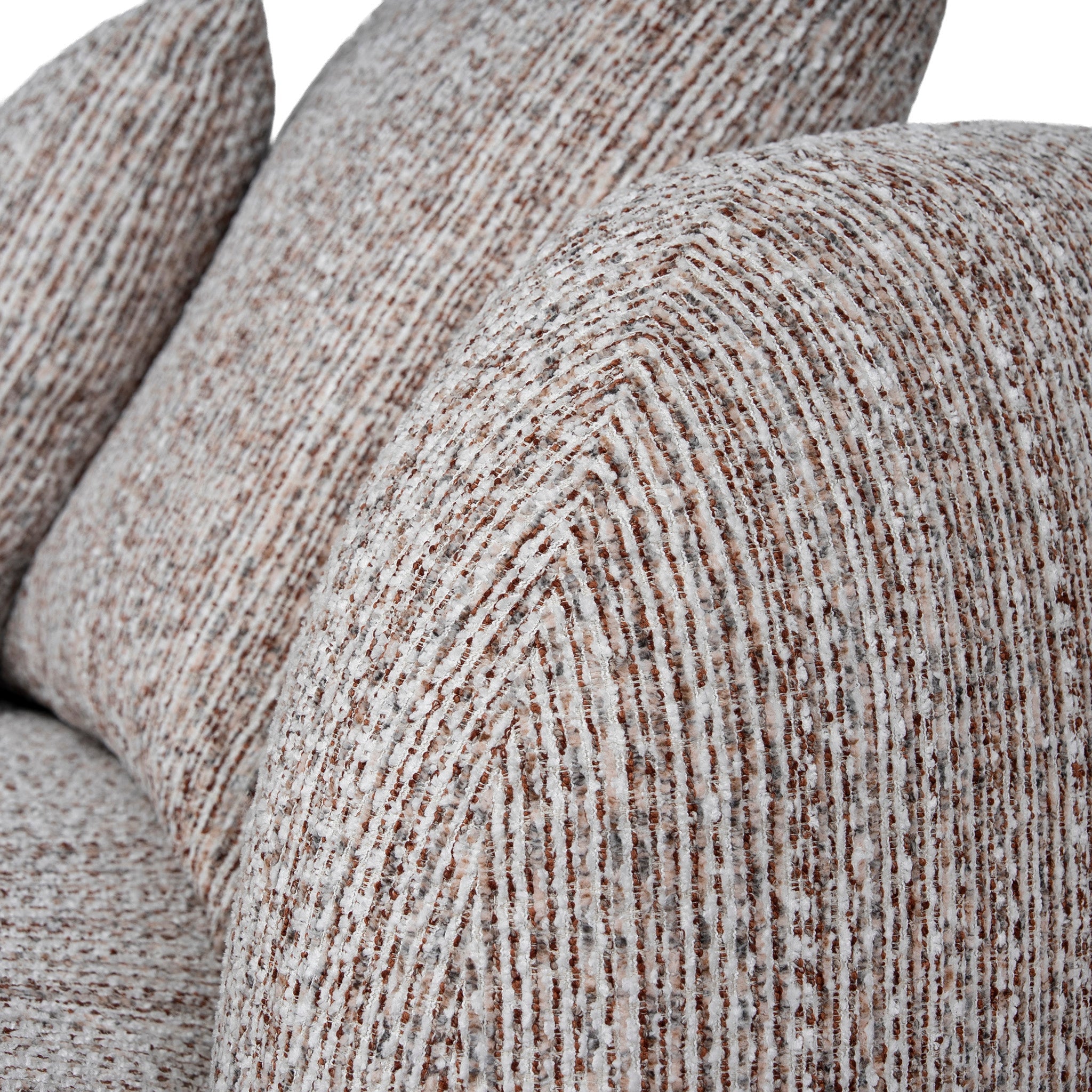 4 Seater Left Chaise Sofa - Plush Spec Brown