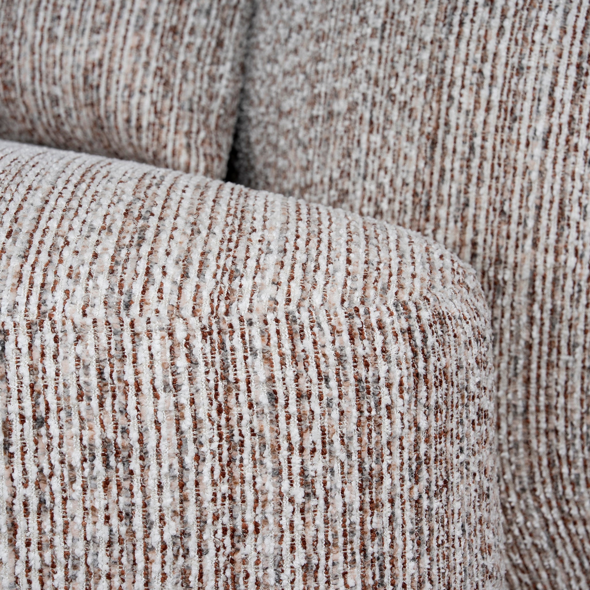 4 Seater Left Chaise Sofa - Plush Spec Brown